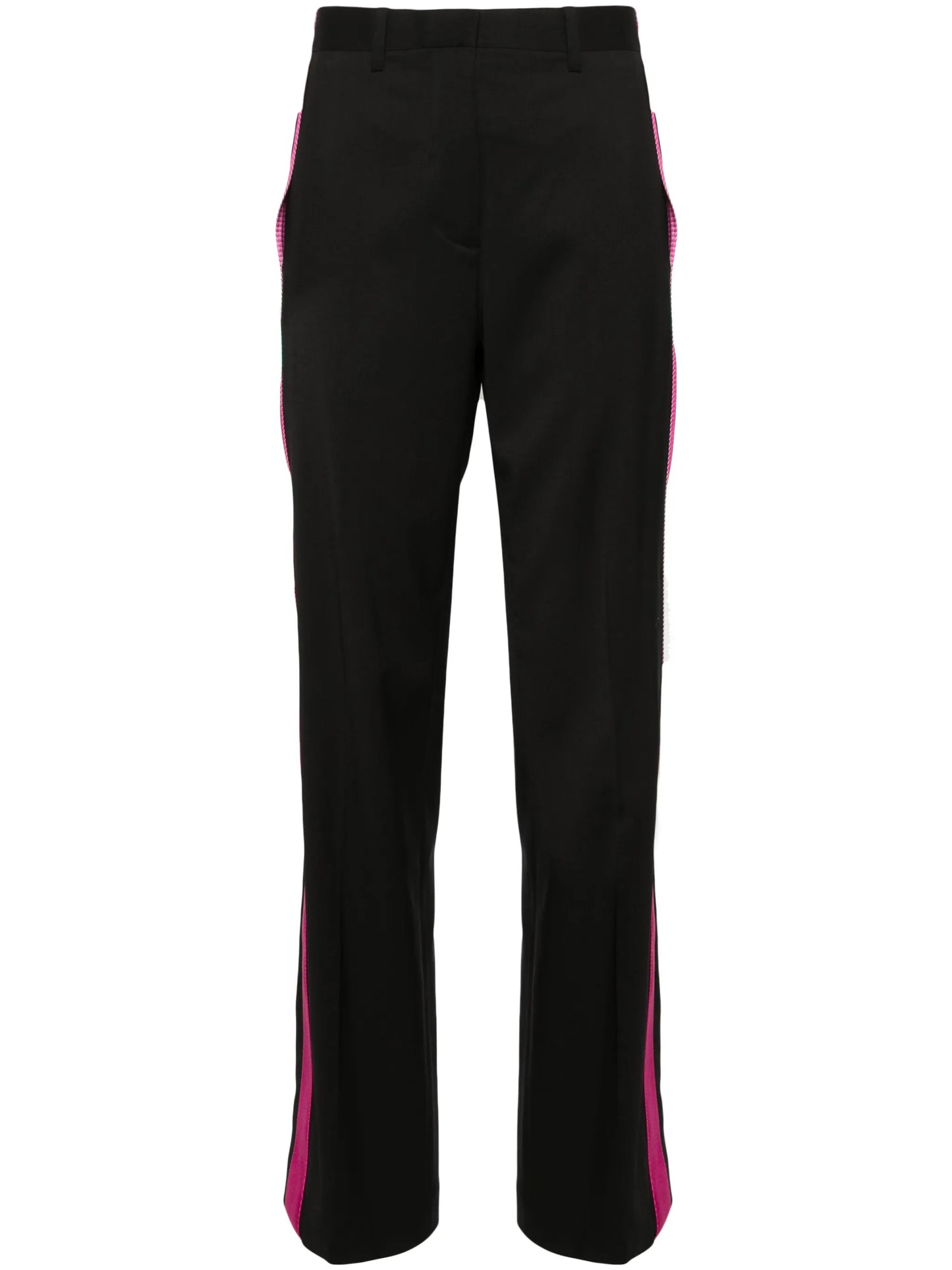 Seatbelt mid-rise tailored trousers