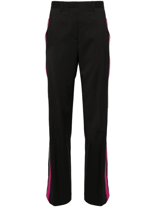Seatbelt mid-rise tailored trousers