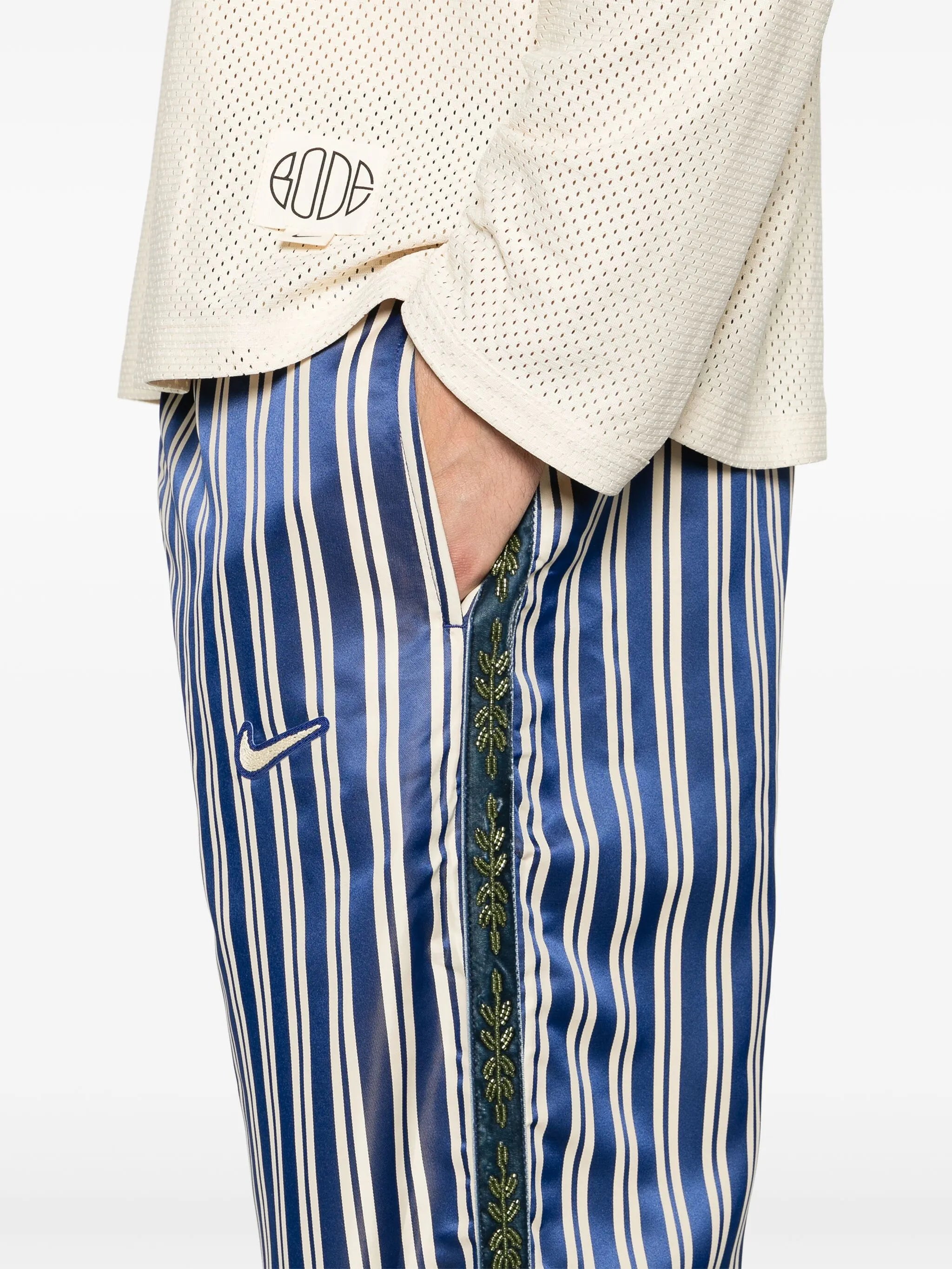 x Bode striped trousers