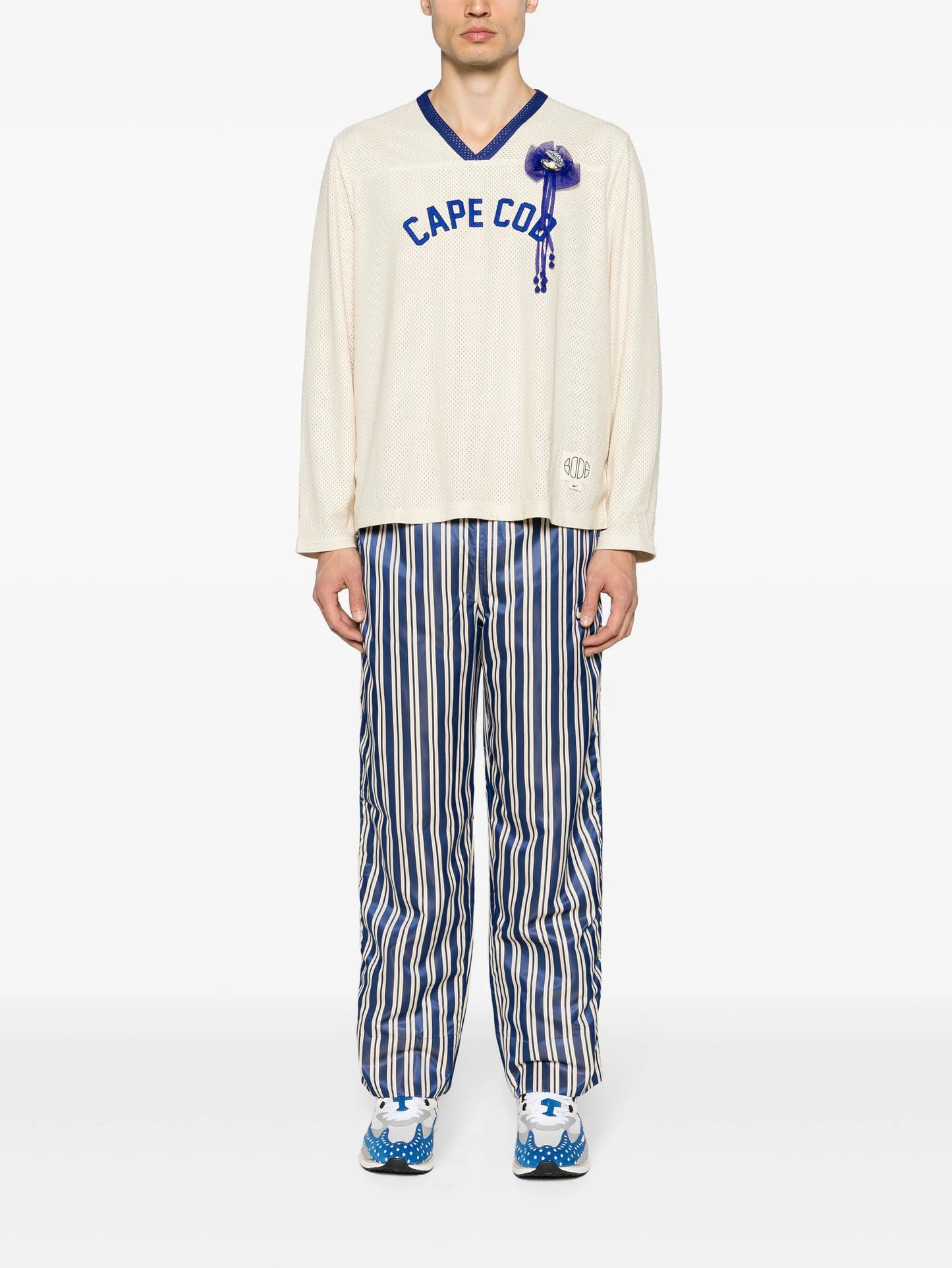 x Bode striped trousers