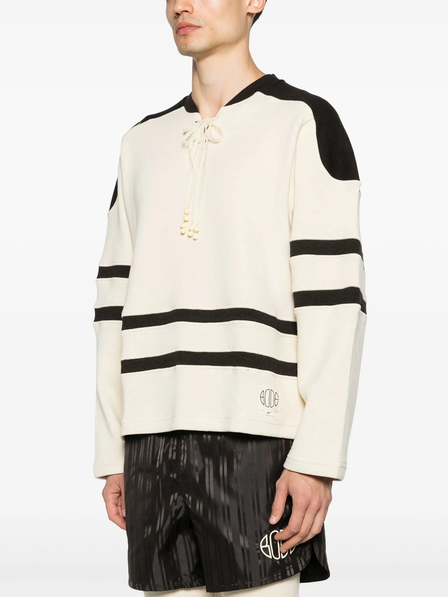 x BODE lace-up sweatshirt