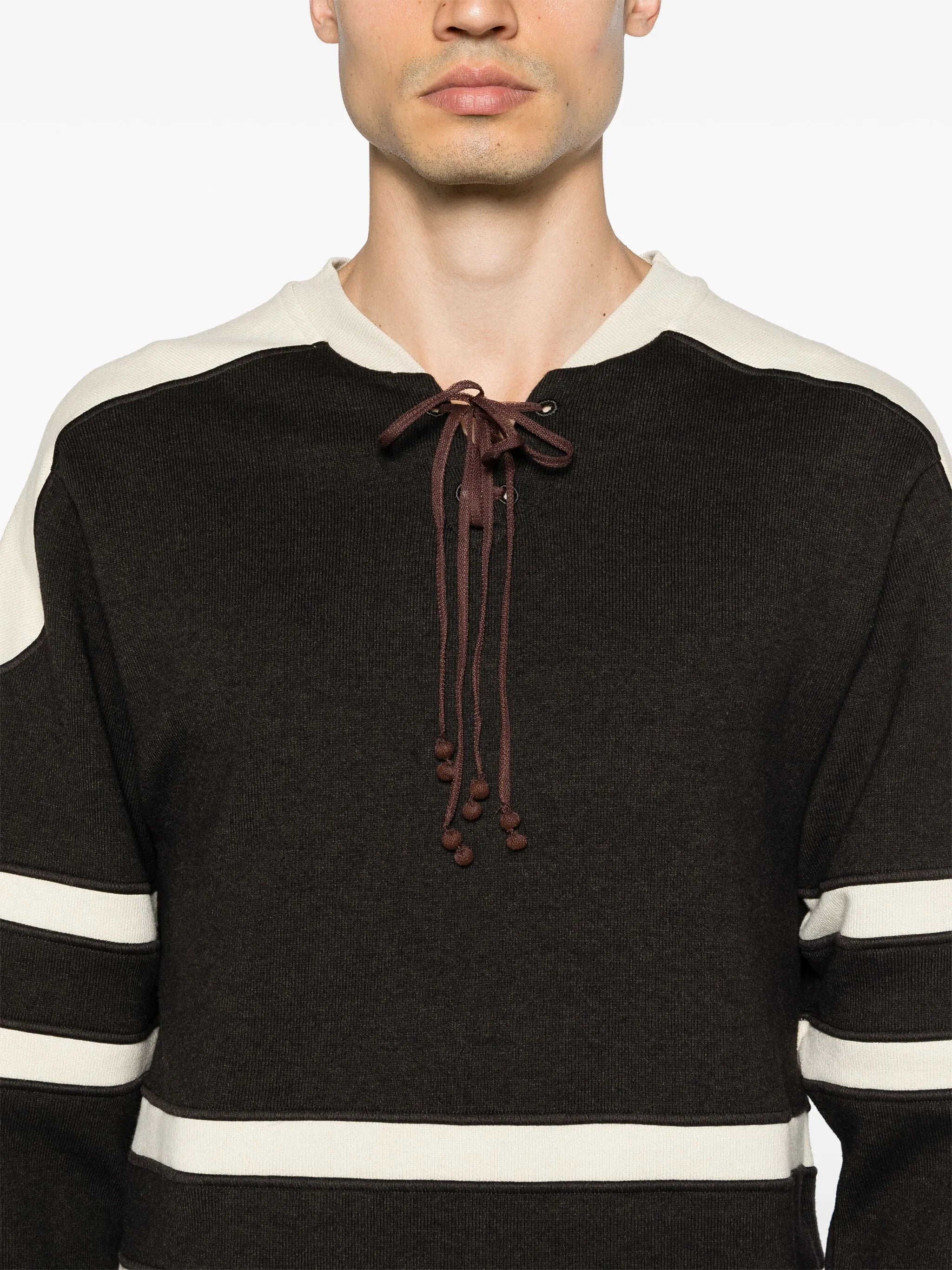 x BODE lace-up sweatshirt