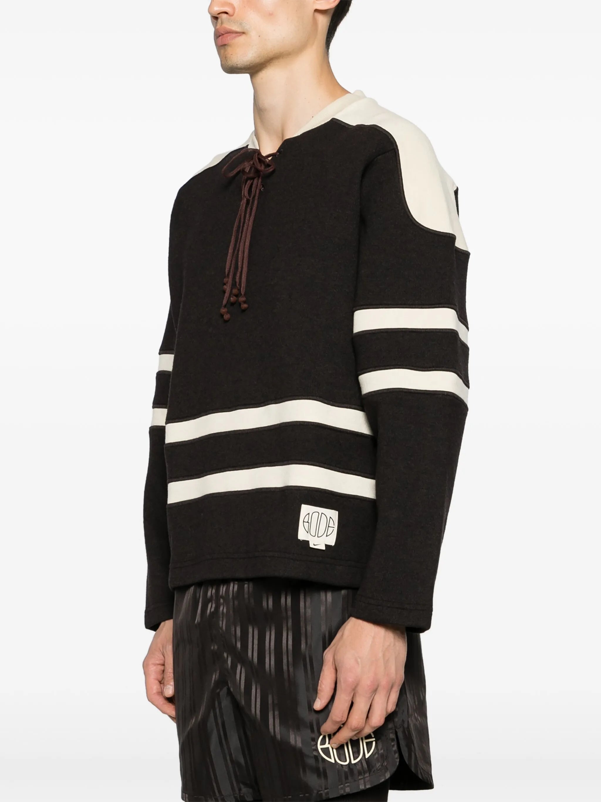 x BODE lace-up sweatshirt