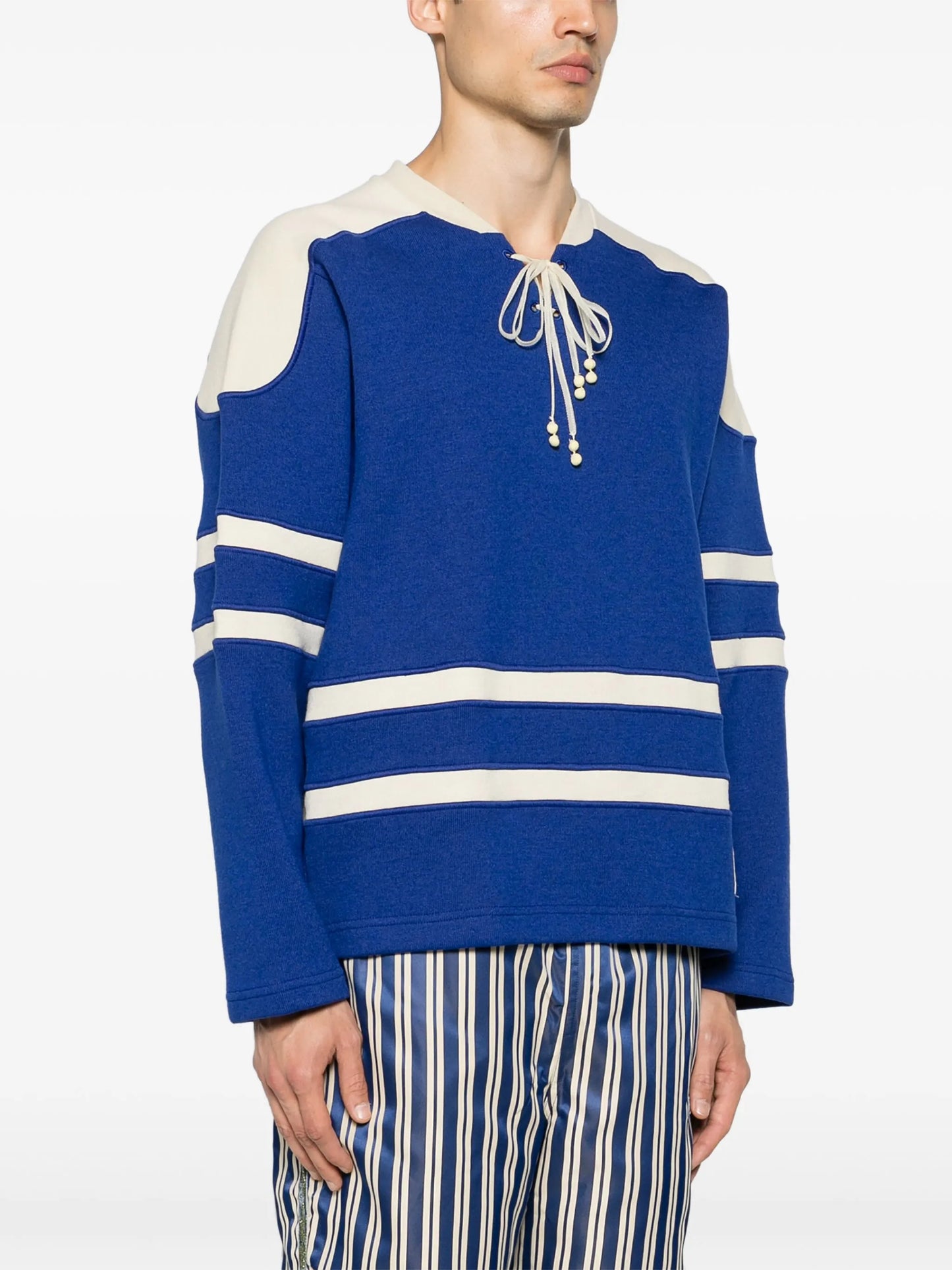 x BODE lace-up sweatshirt