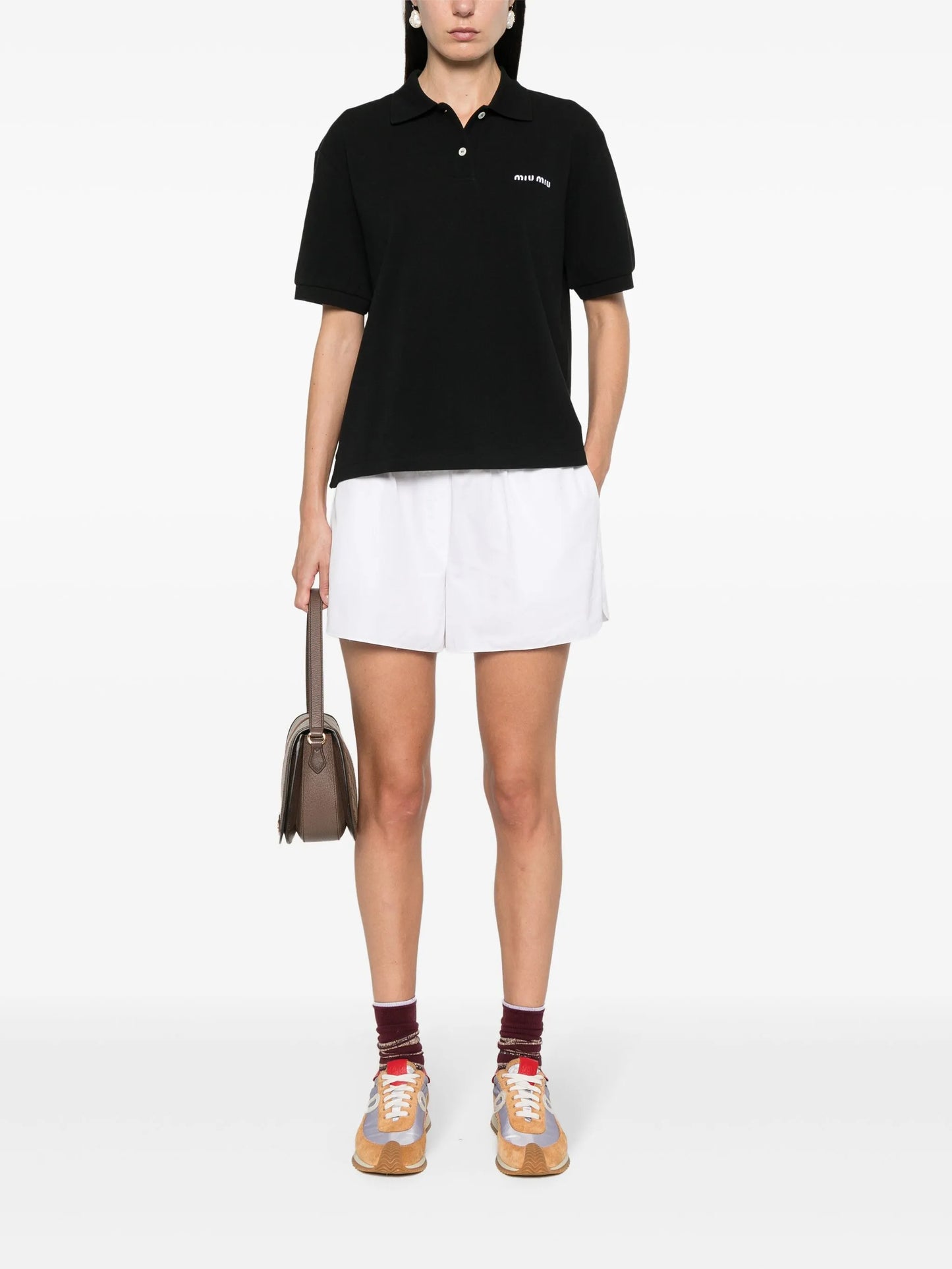 logo-embroidered polo shirt