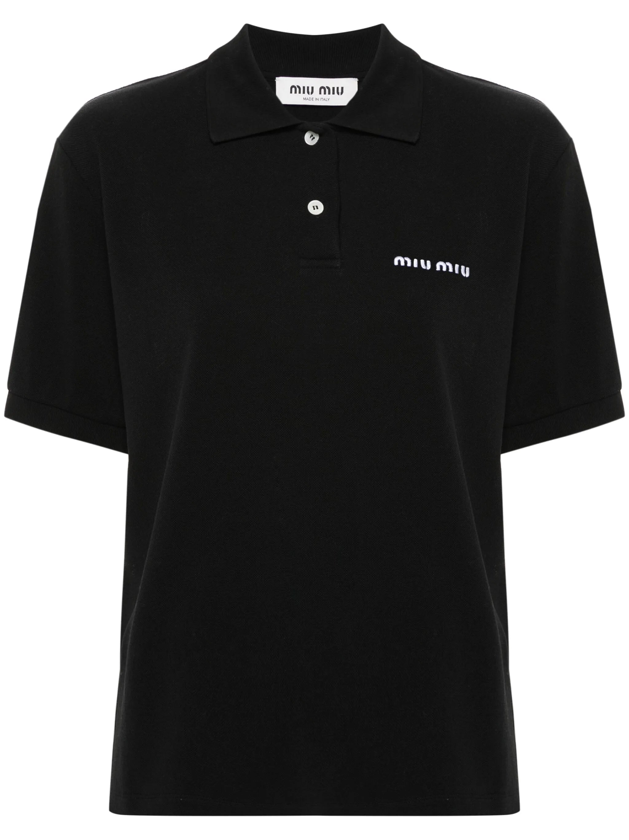 logo-embroidered polo shirt