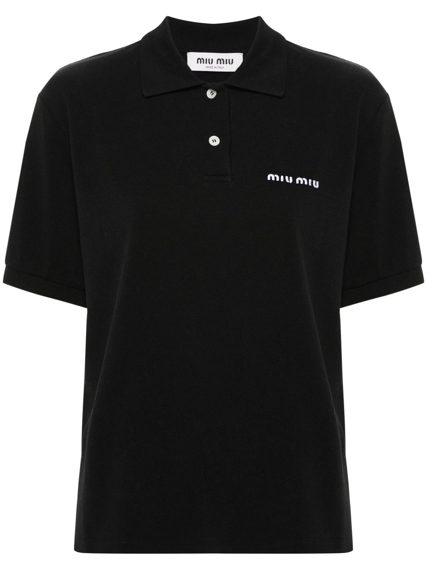 logo-embroidered polo shirt