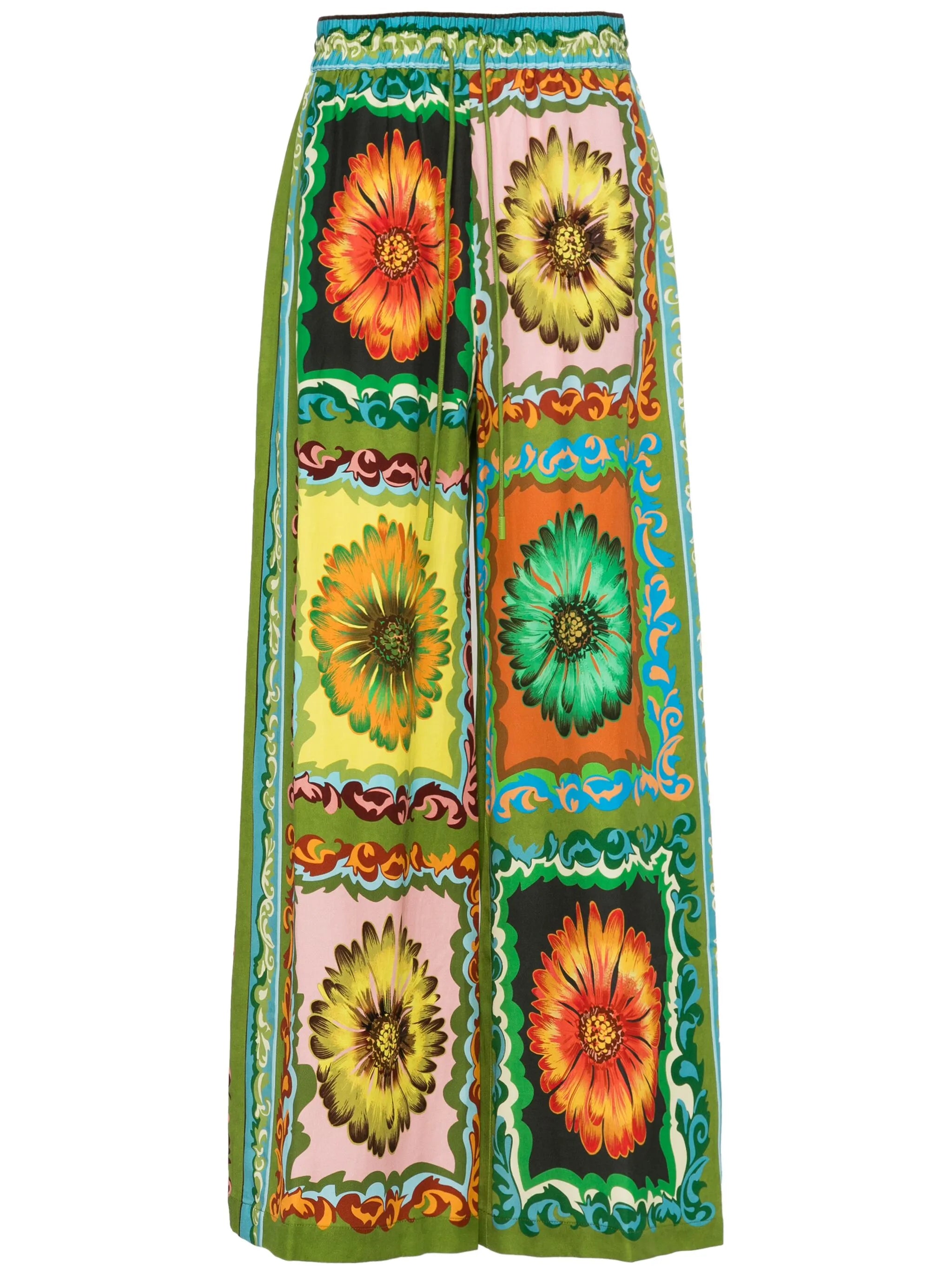 Disco Daisy floral-print trousers