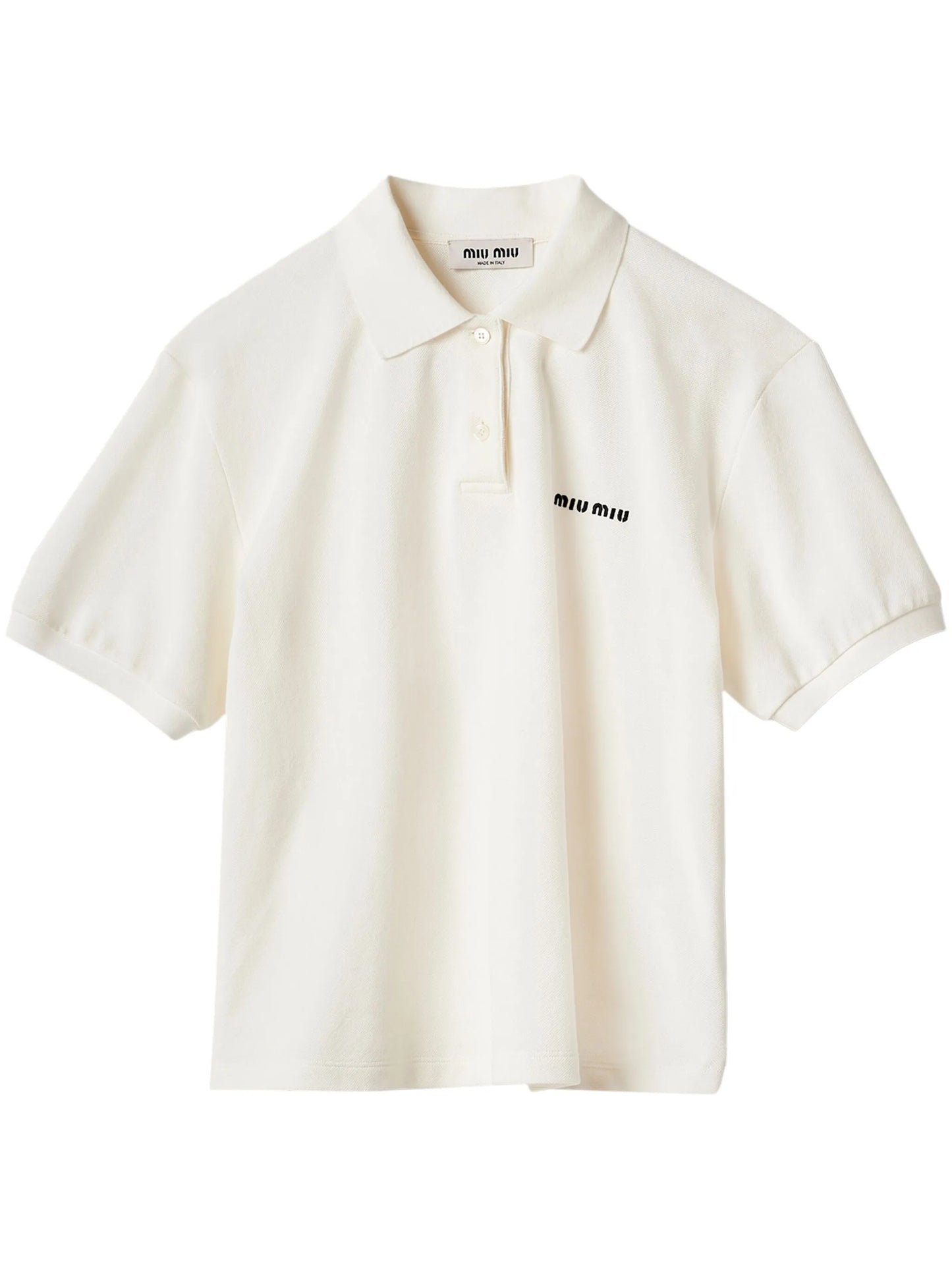 logo-print short-sleeve polo top