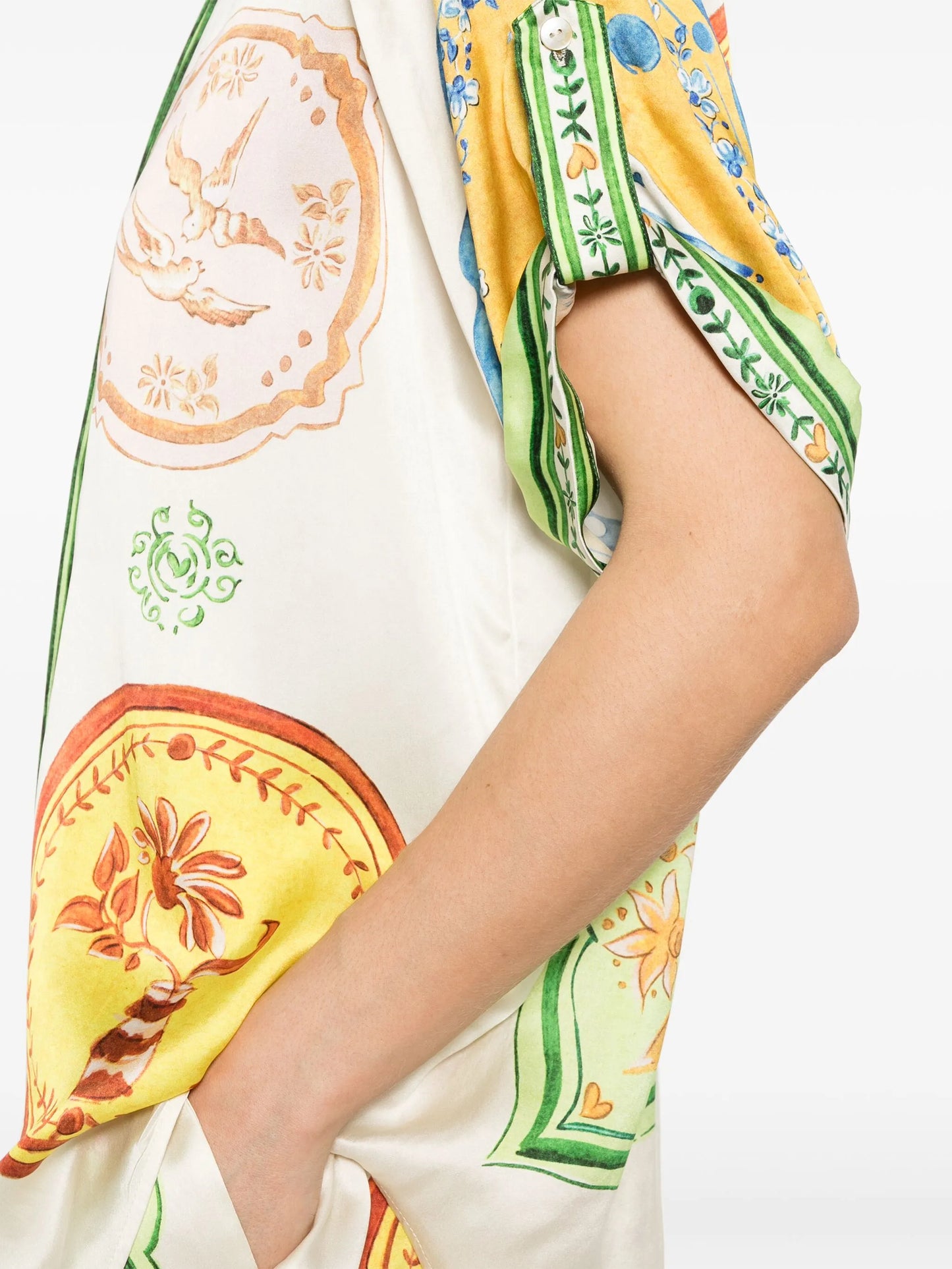 Porcelain silk shirt
