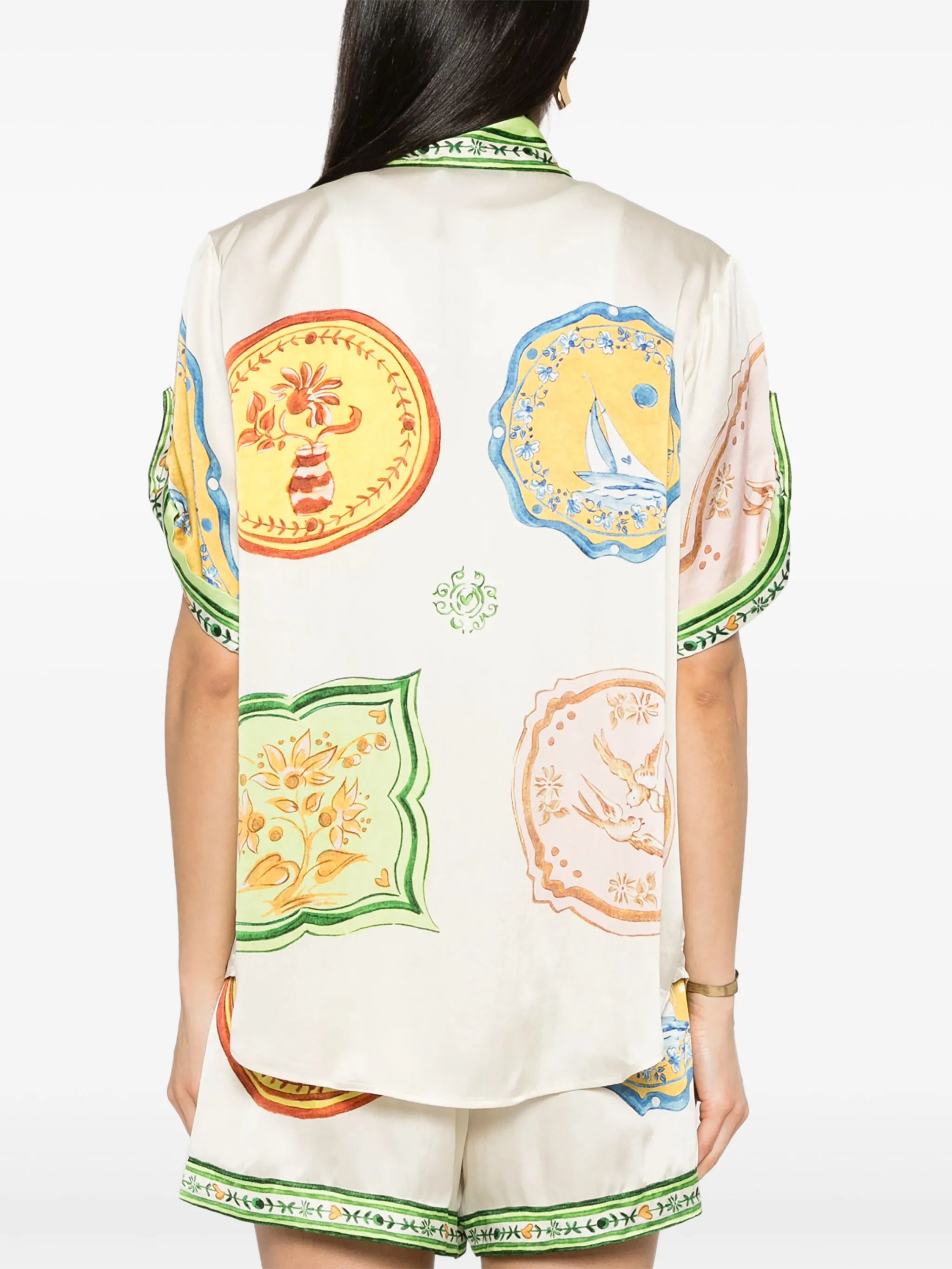 Porcelain silk shirt