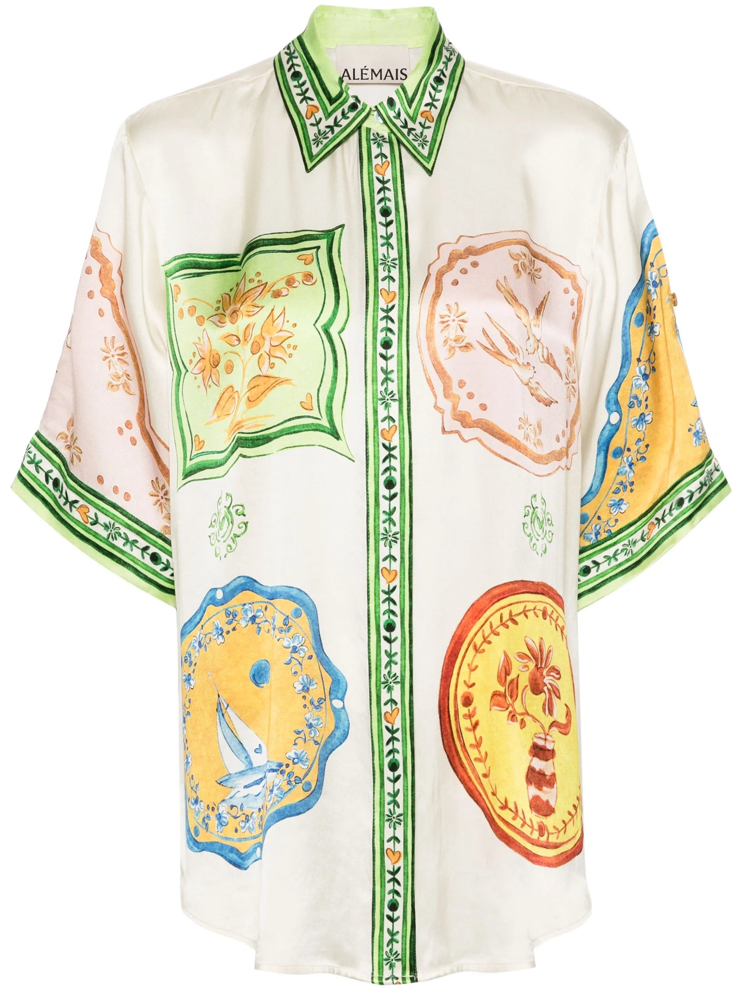 Porcelain silk shirt