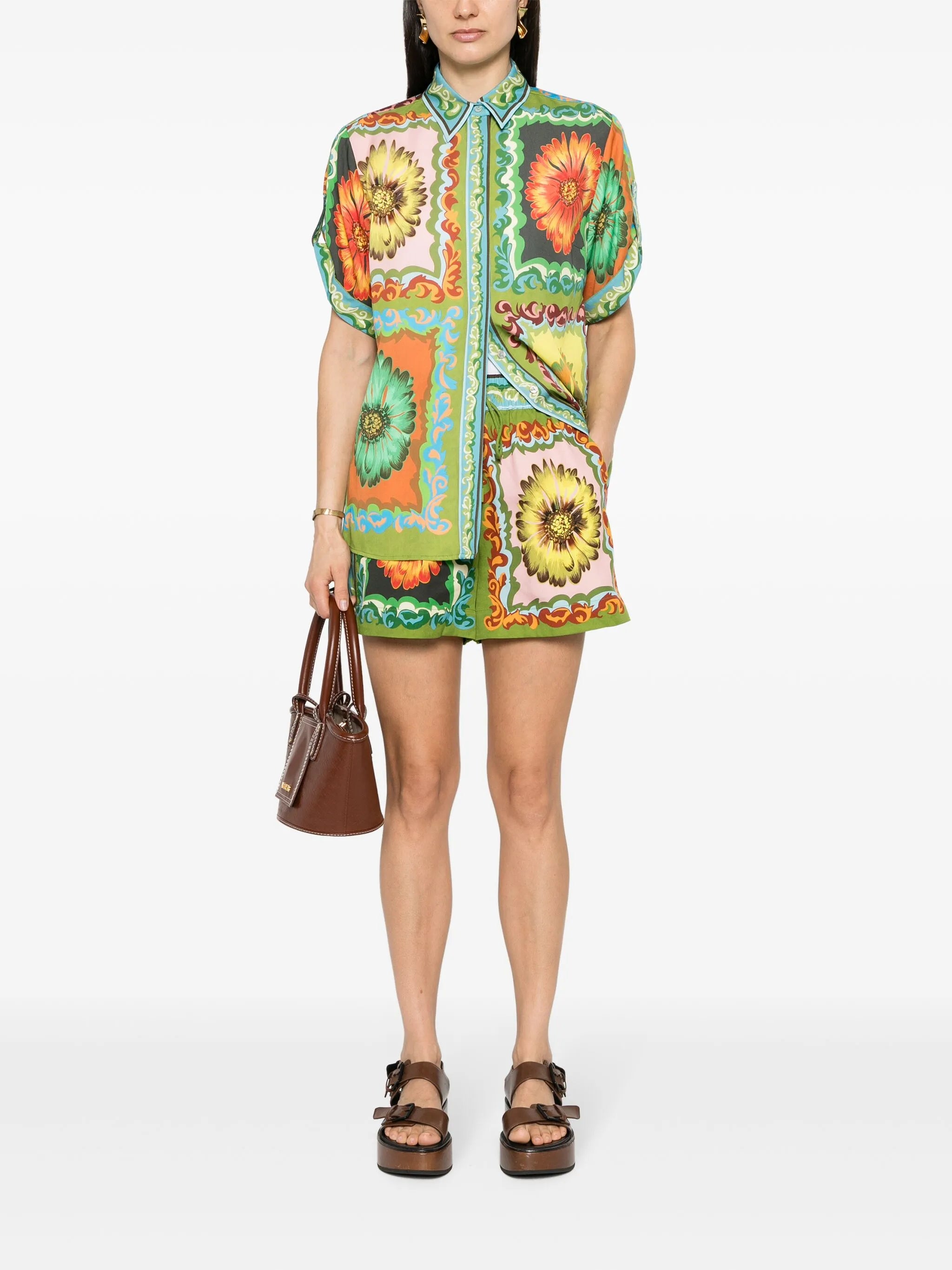 Disco Daisy floral-print shirt