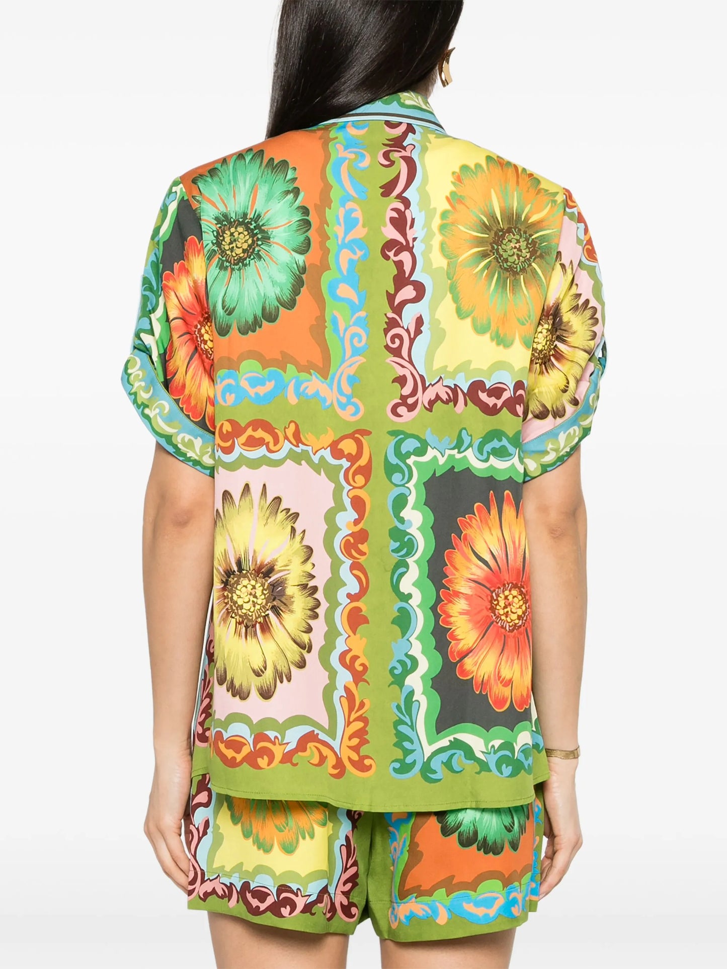 Disco Daisy floral-print shirt