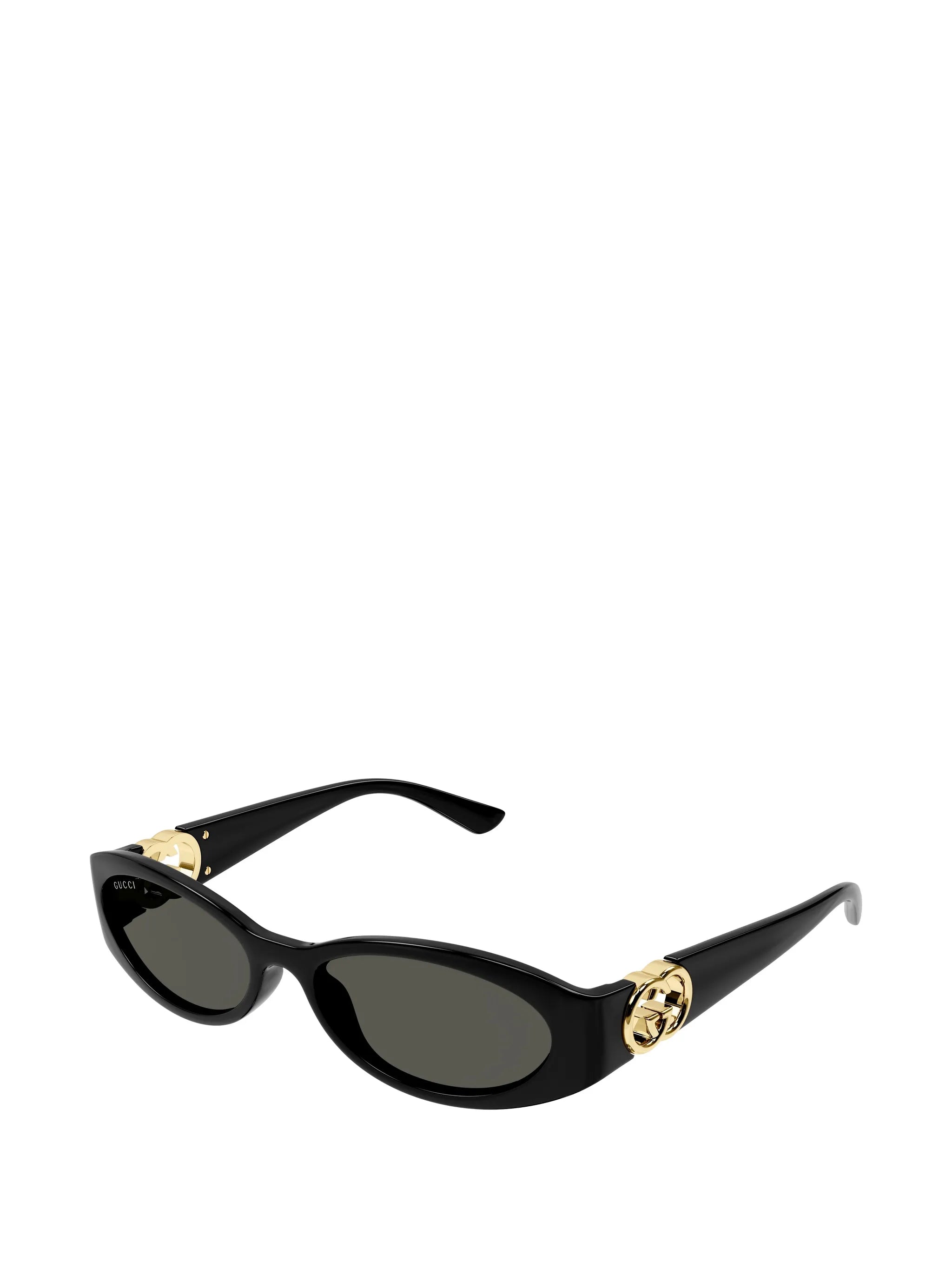 oval-frame sunglasses