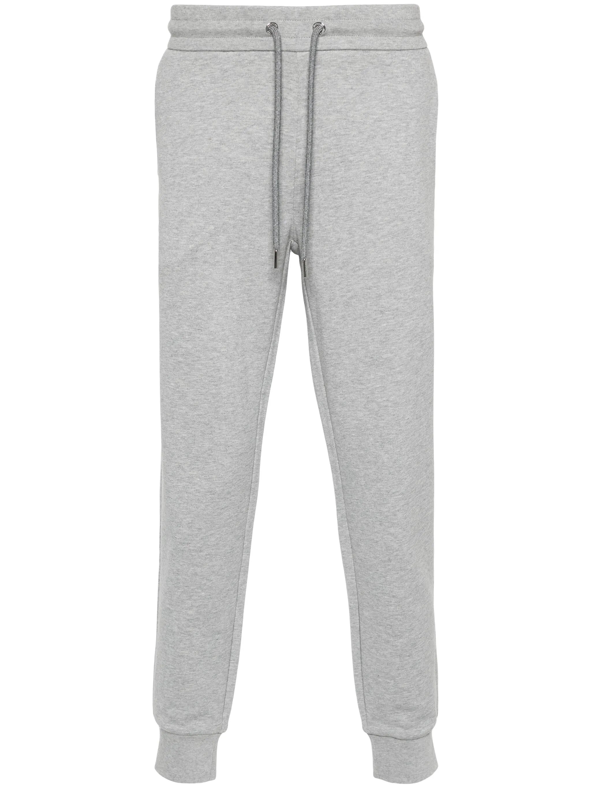 mélange-effect cotton track pants