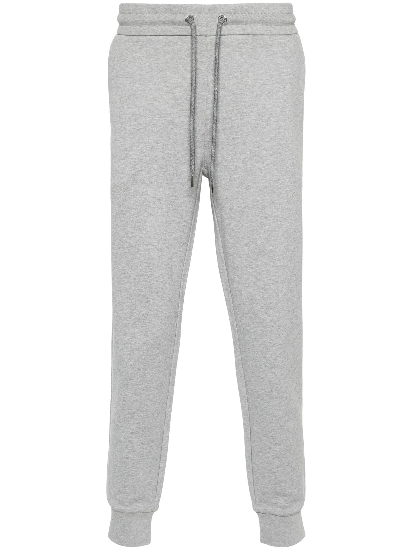 mélange-effect cotton track pants