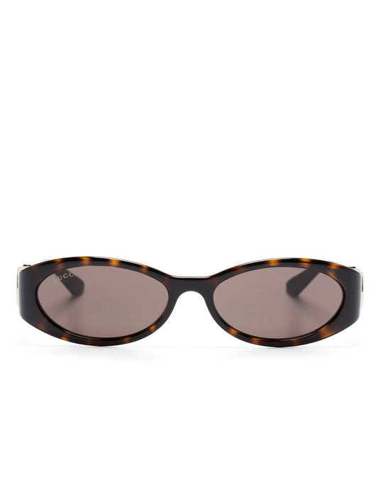 oval-frame sunglasses