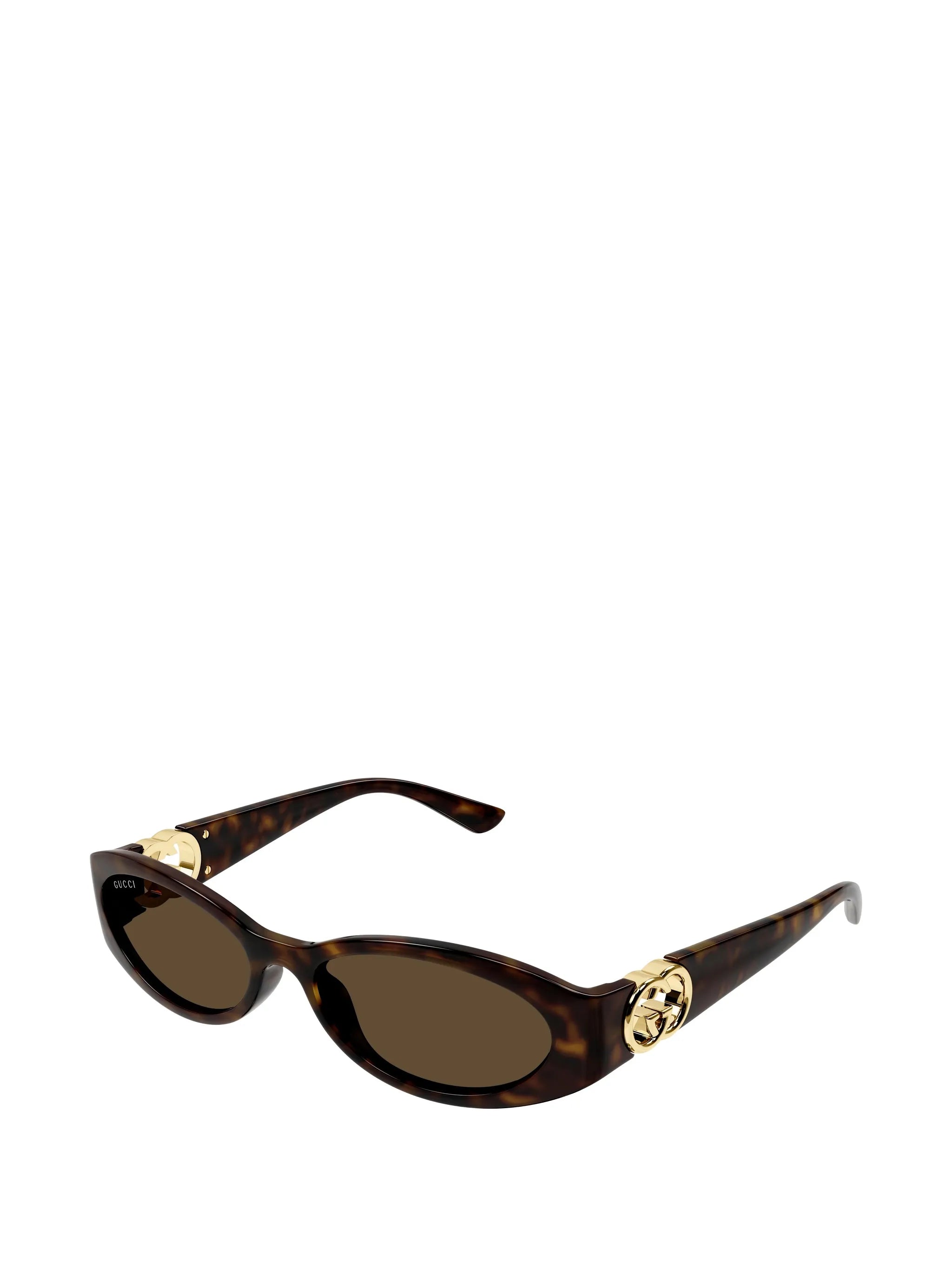 oval-frame sunglasses