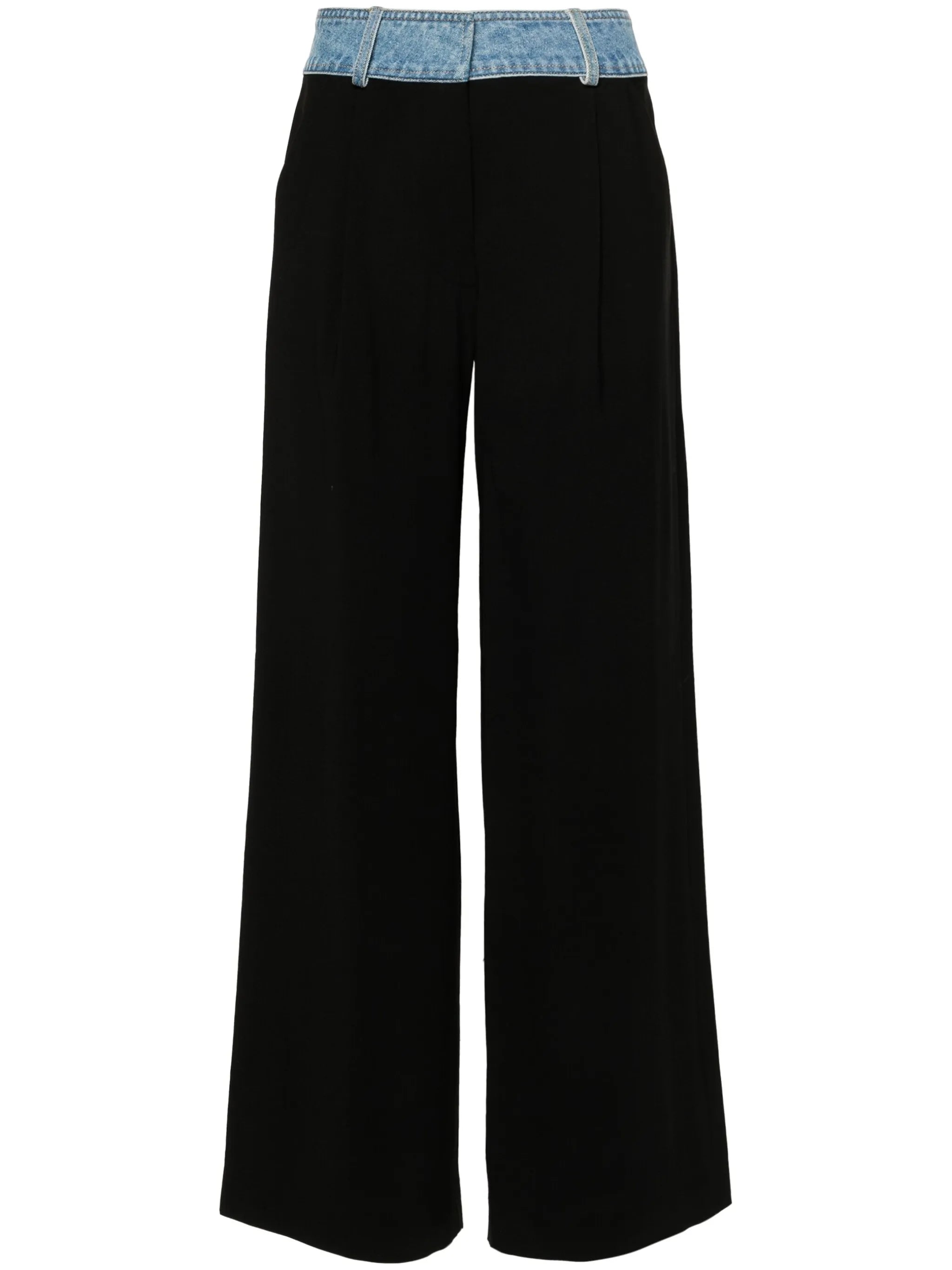 Deconstruct wide-leg trousers