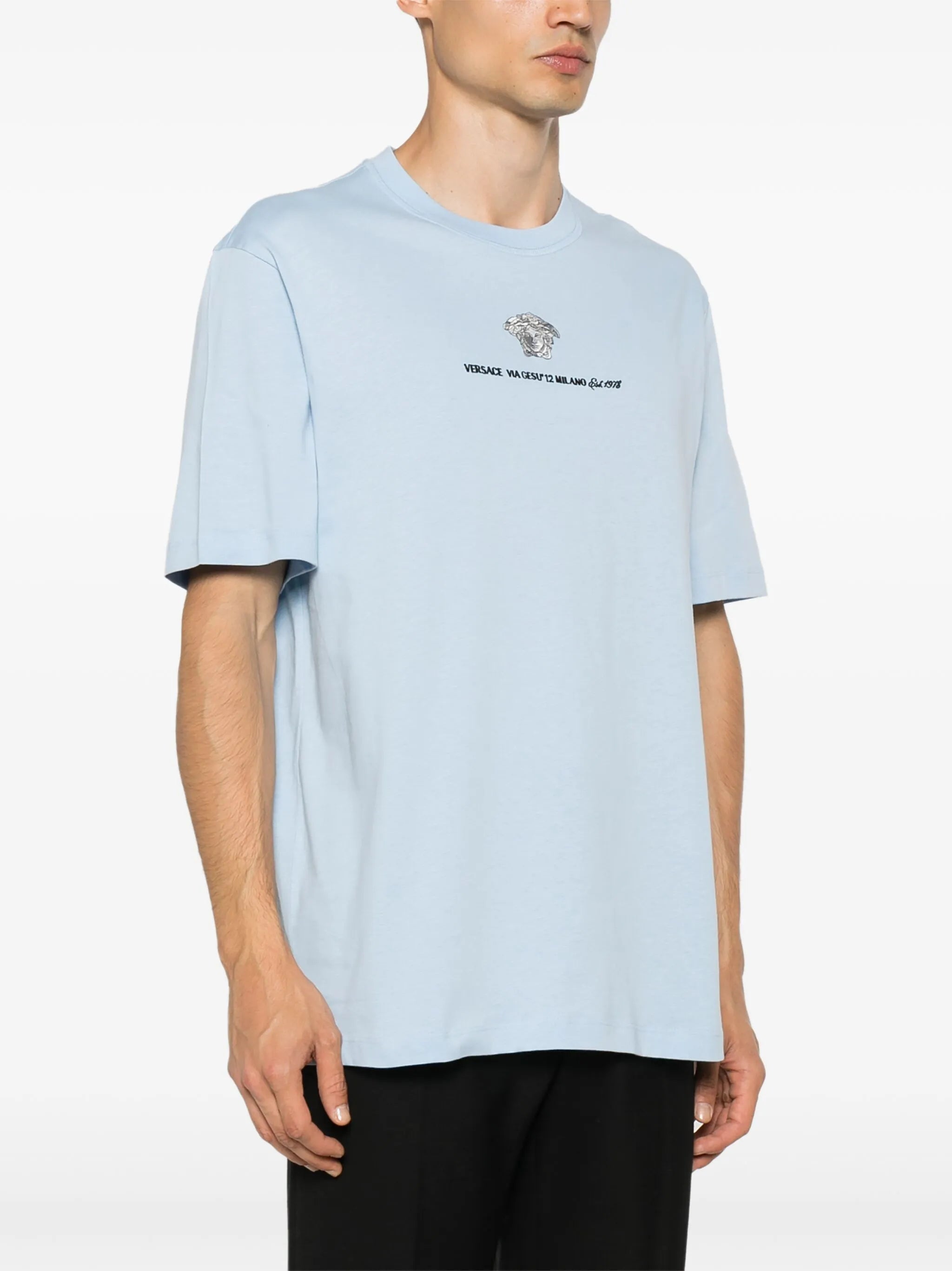 Medusa Milano embroidered T-shirt