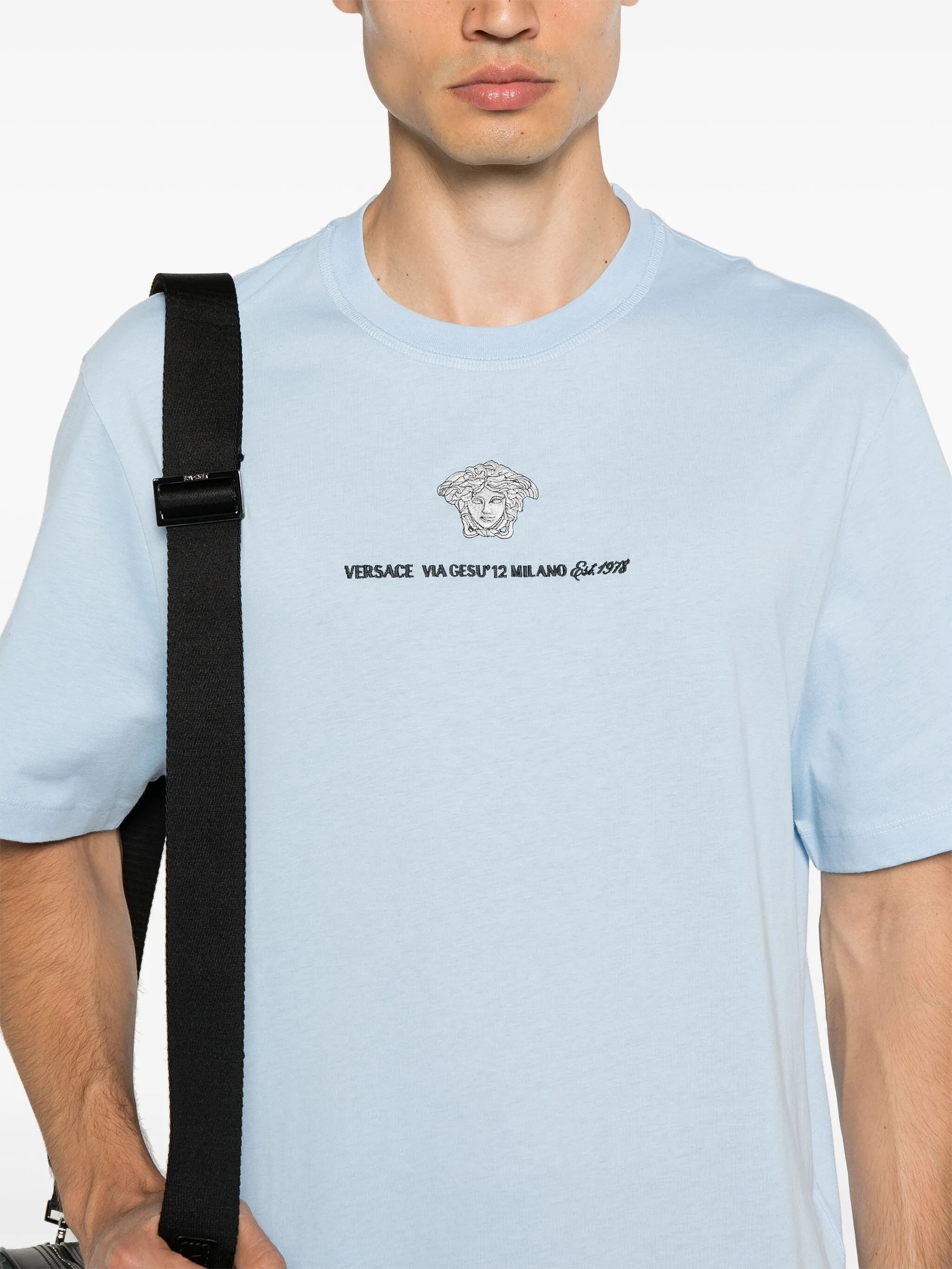 Medusa Milano embroidered T-shirt