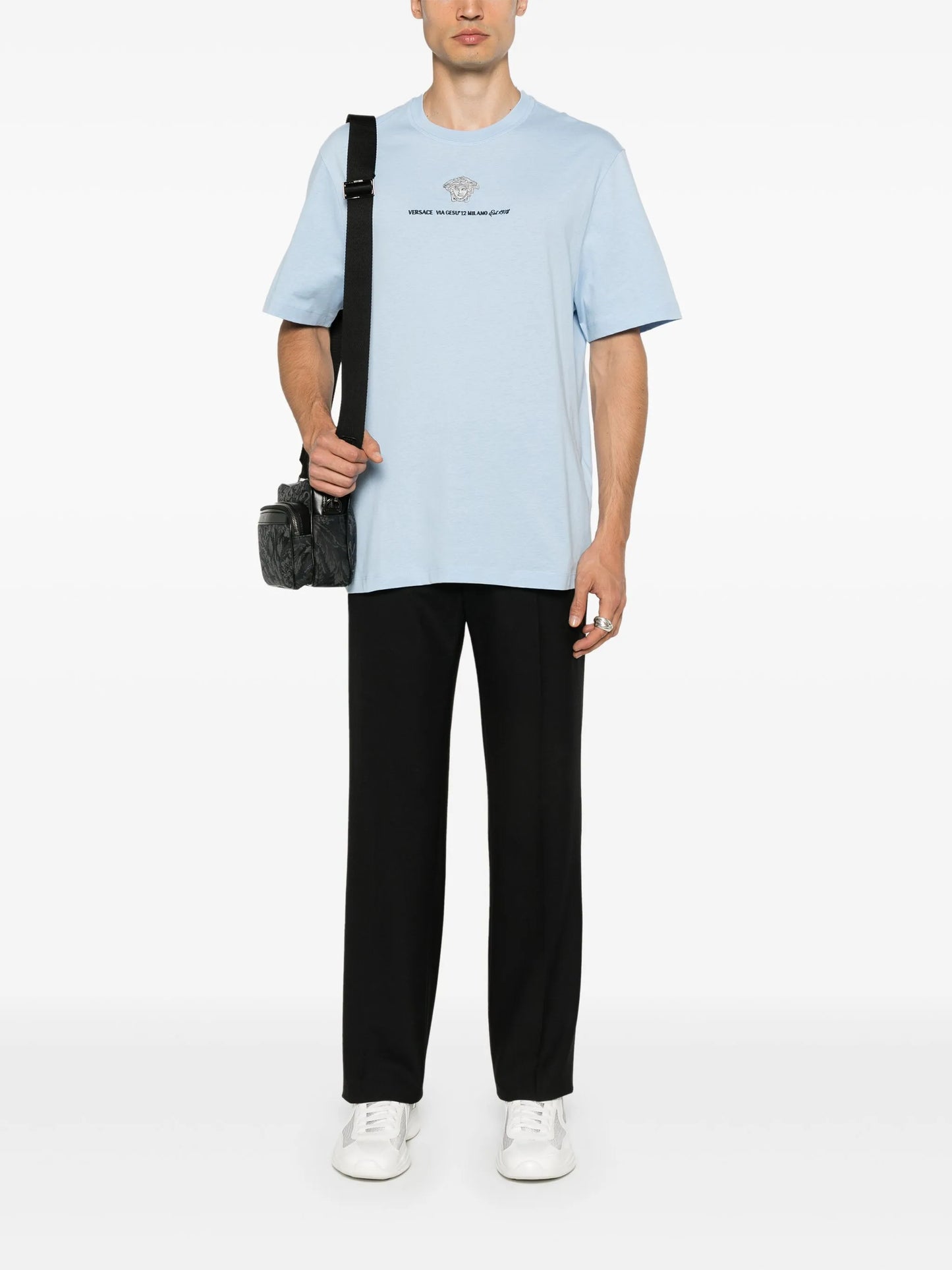 Medusa Milano embroidered T-shirt