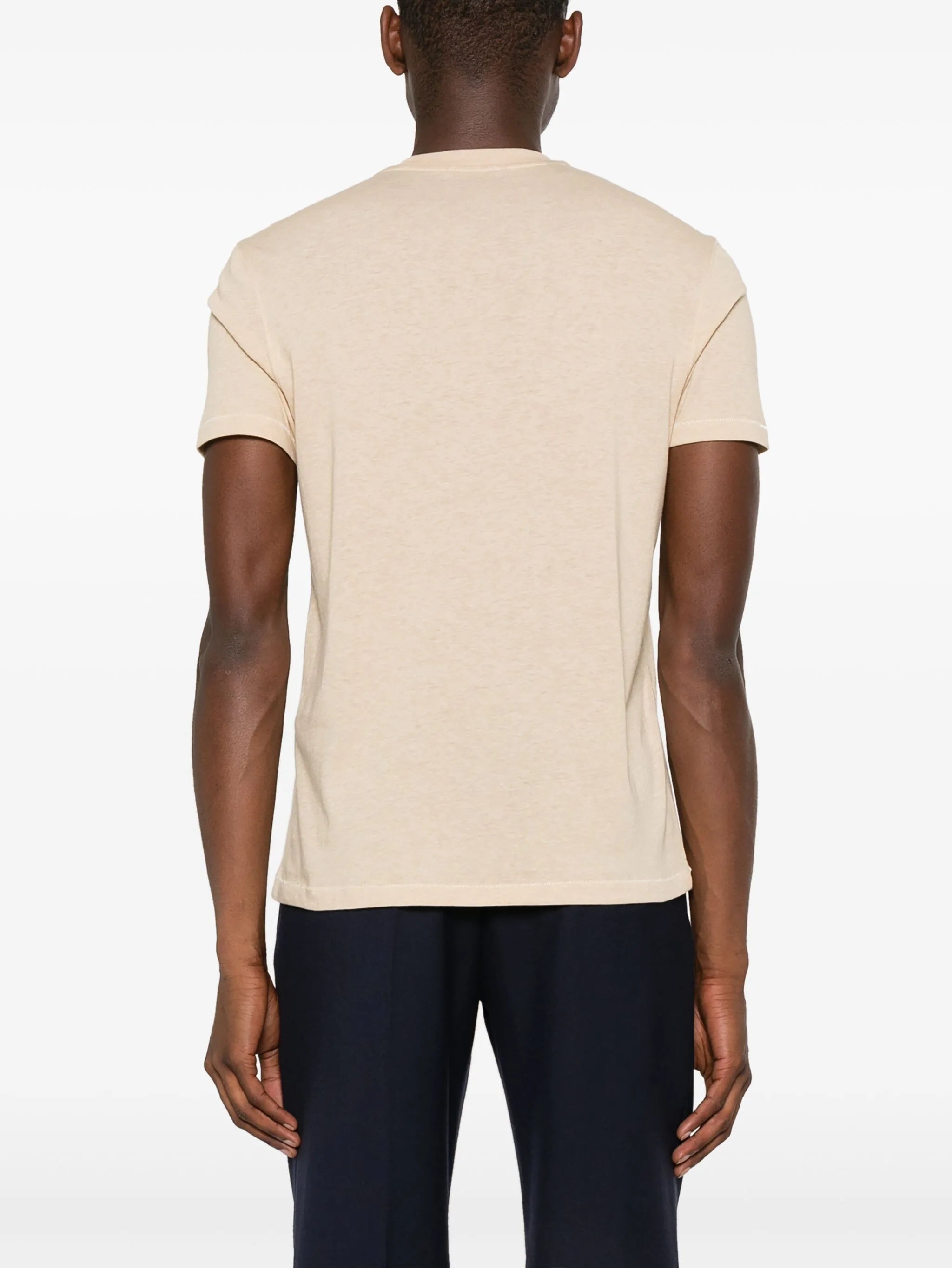 logo-embroidered jersey T-shirt