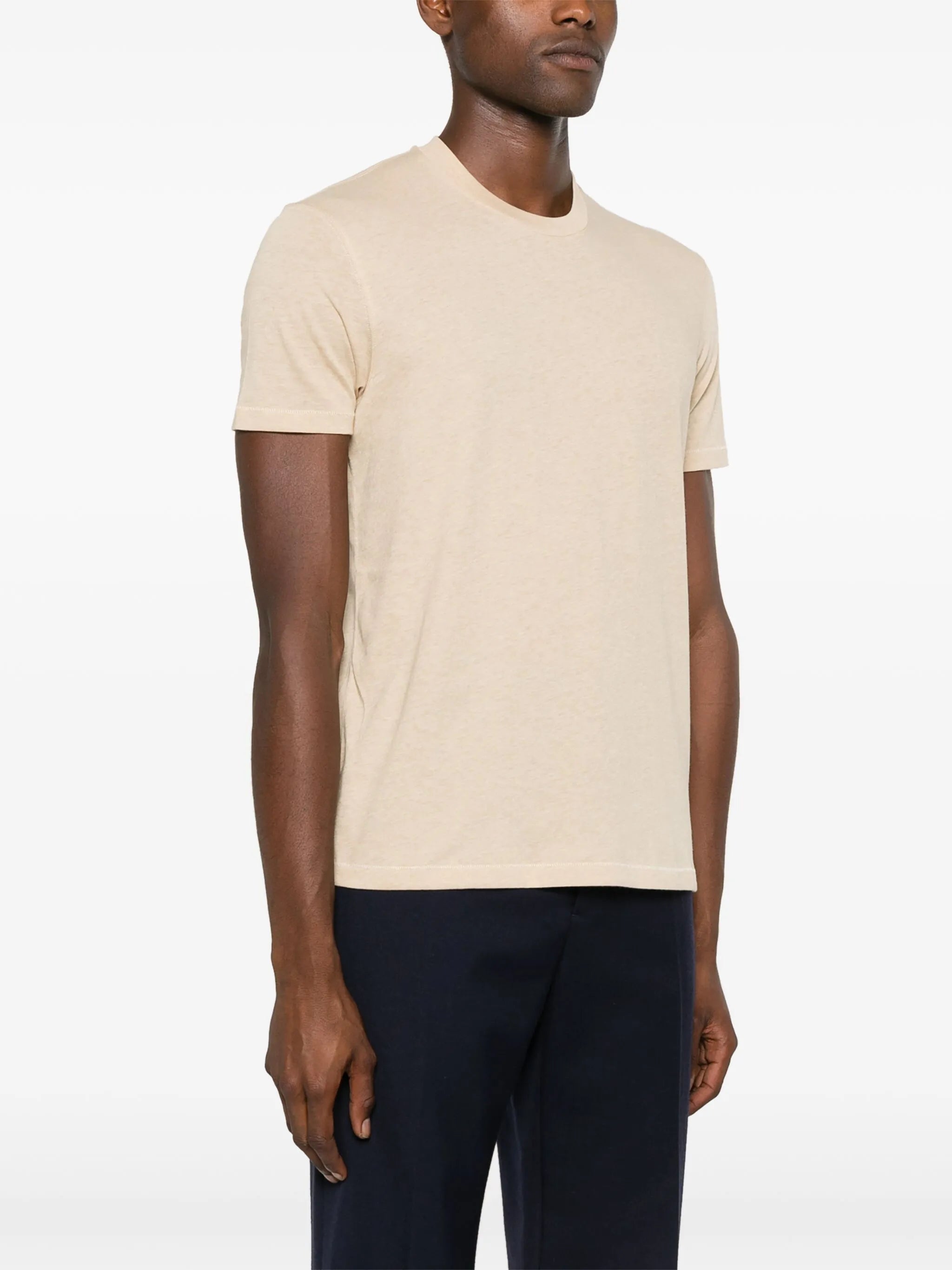 logo-embroidered jersey T-shirt