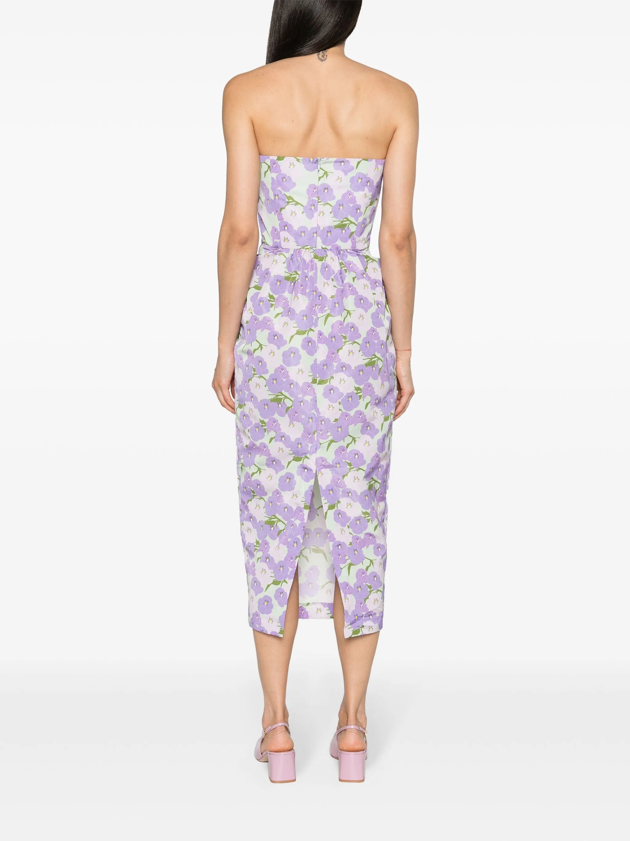 Lena floral-print midi dress