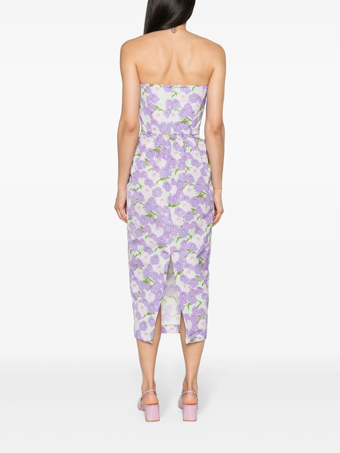 Lena floral-print midi dress