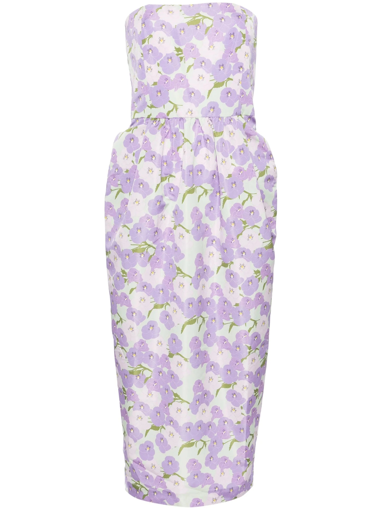 Lena floral-print midi dress