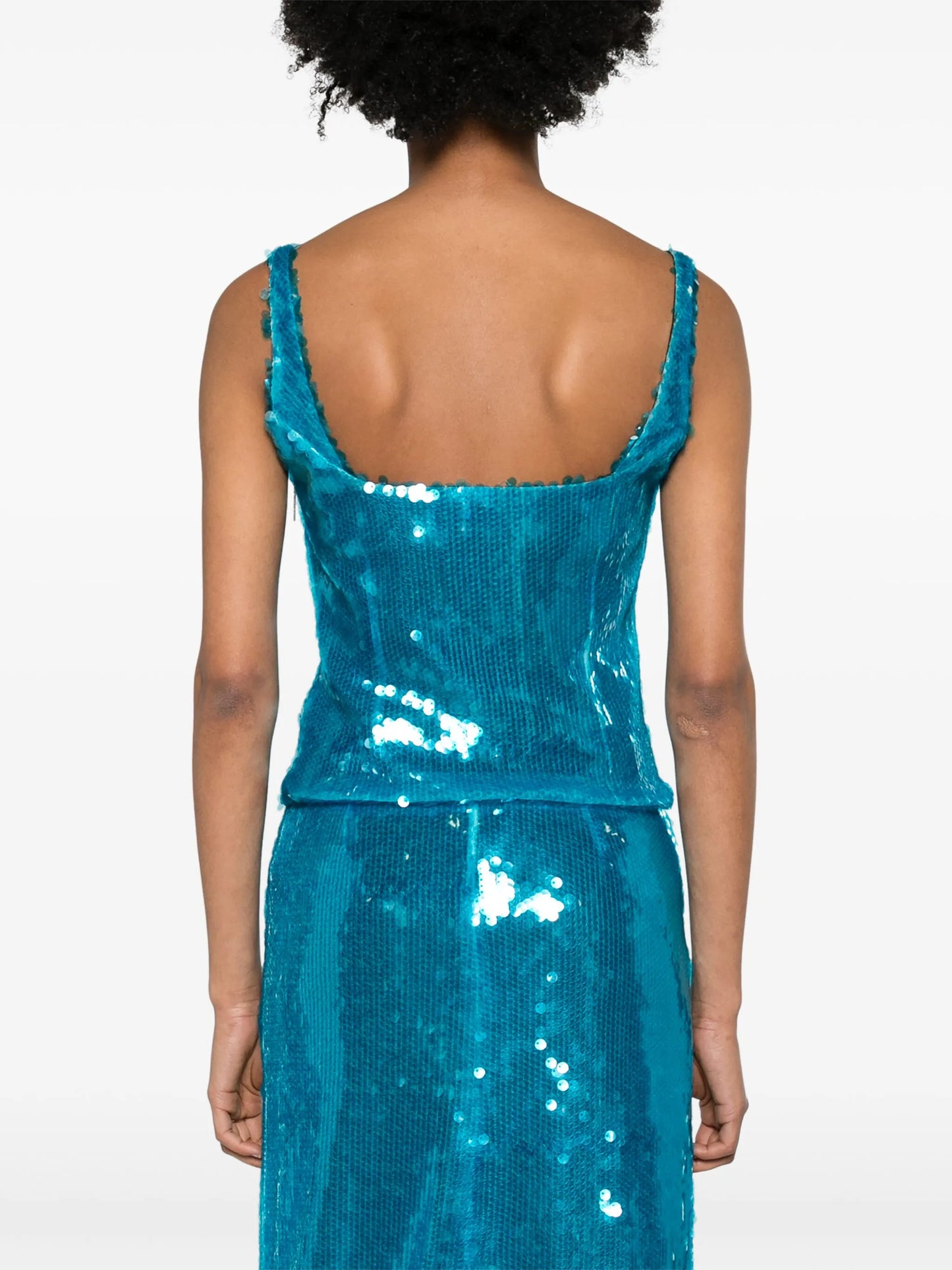 Hornet sequinned tank top