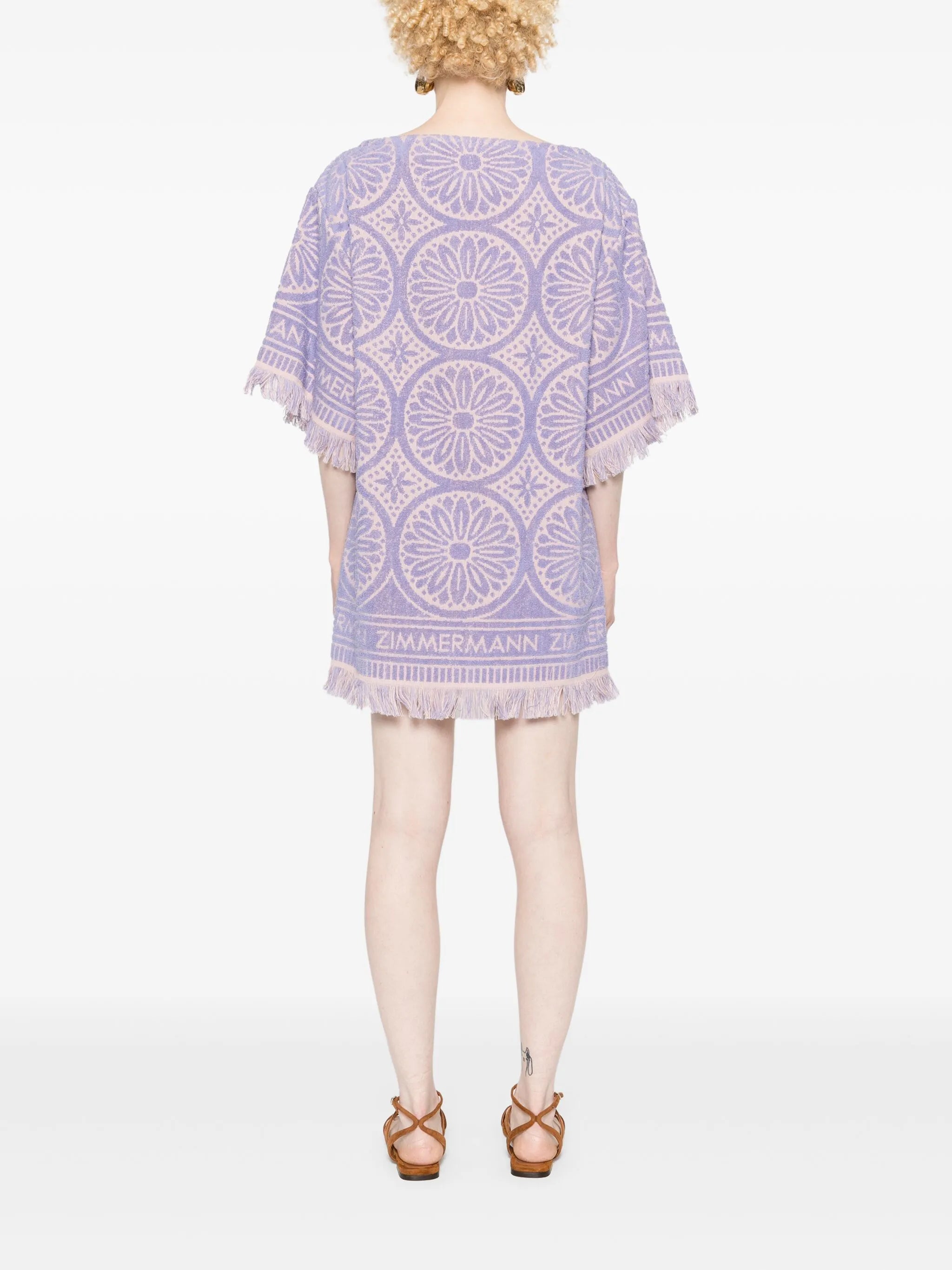 Hallday towelling mini dress