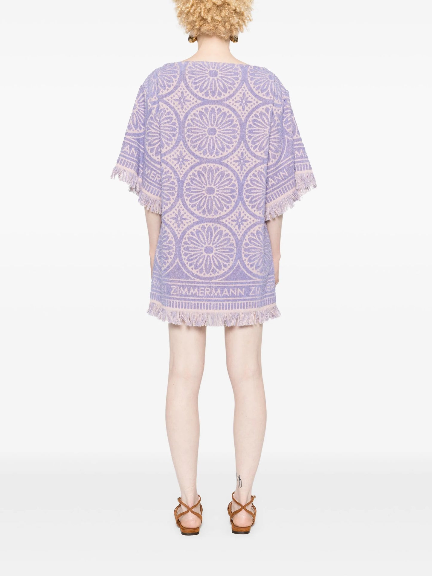 Hallday towelling mini dress