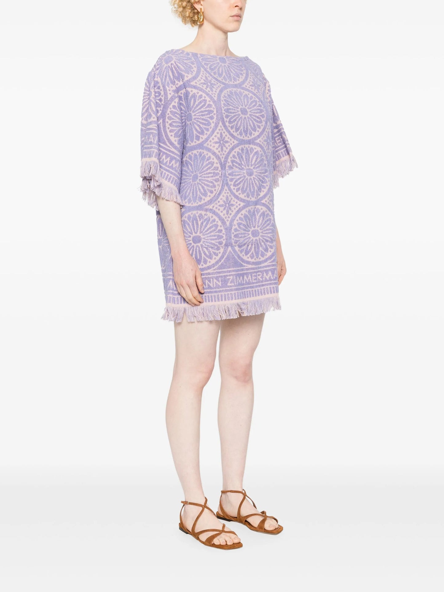 Hallday towelling mini dress