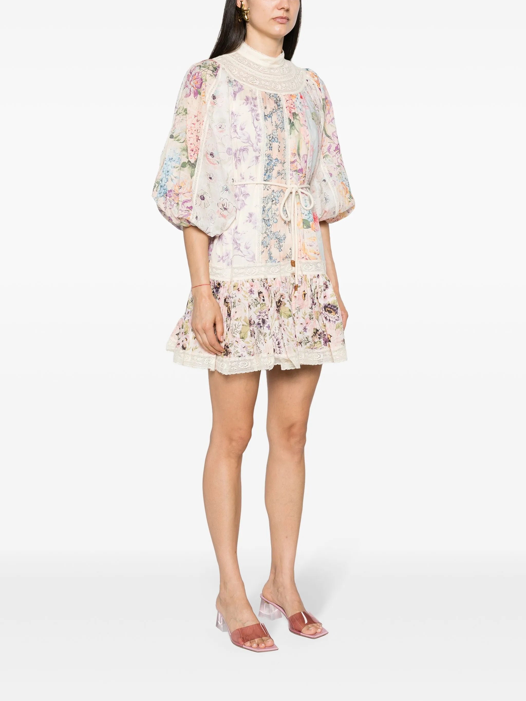 Halliday floral-print minidress