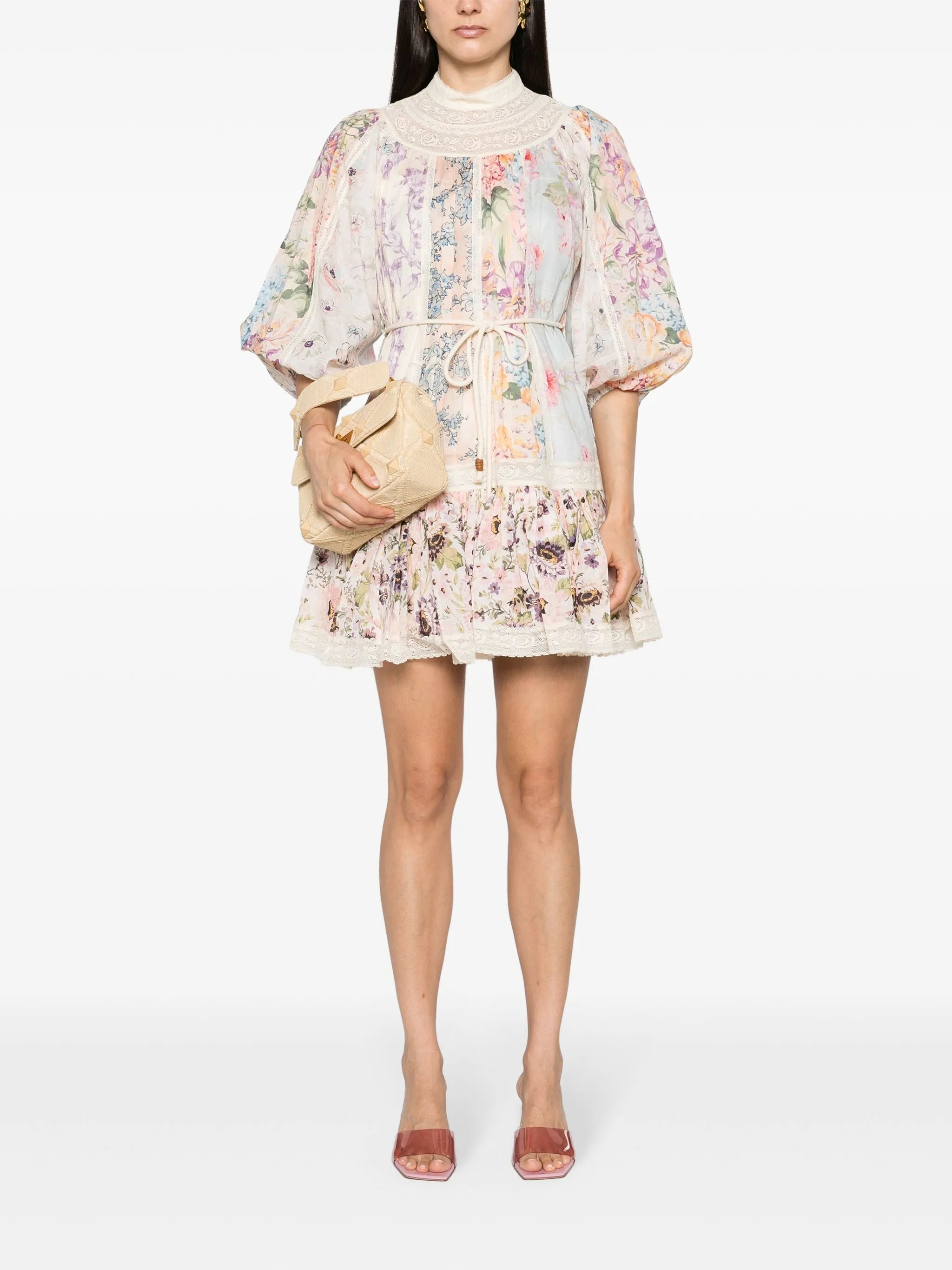 Halliday floral-print minidress