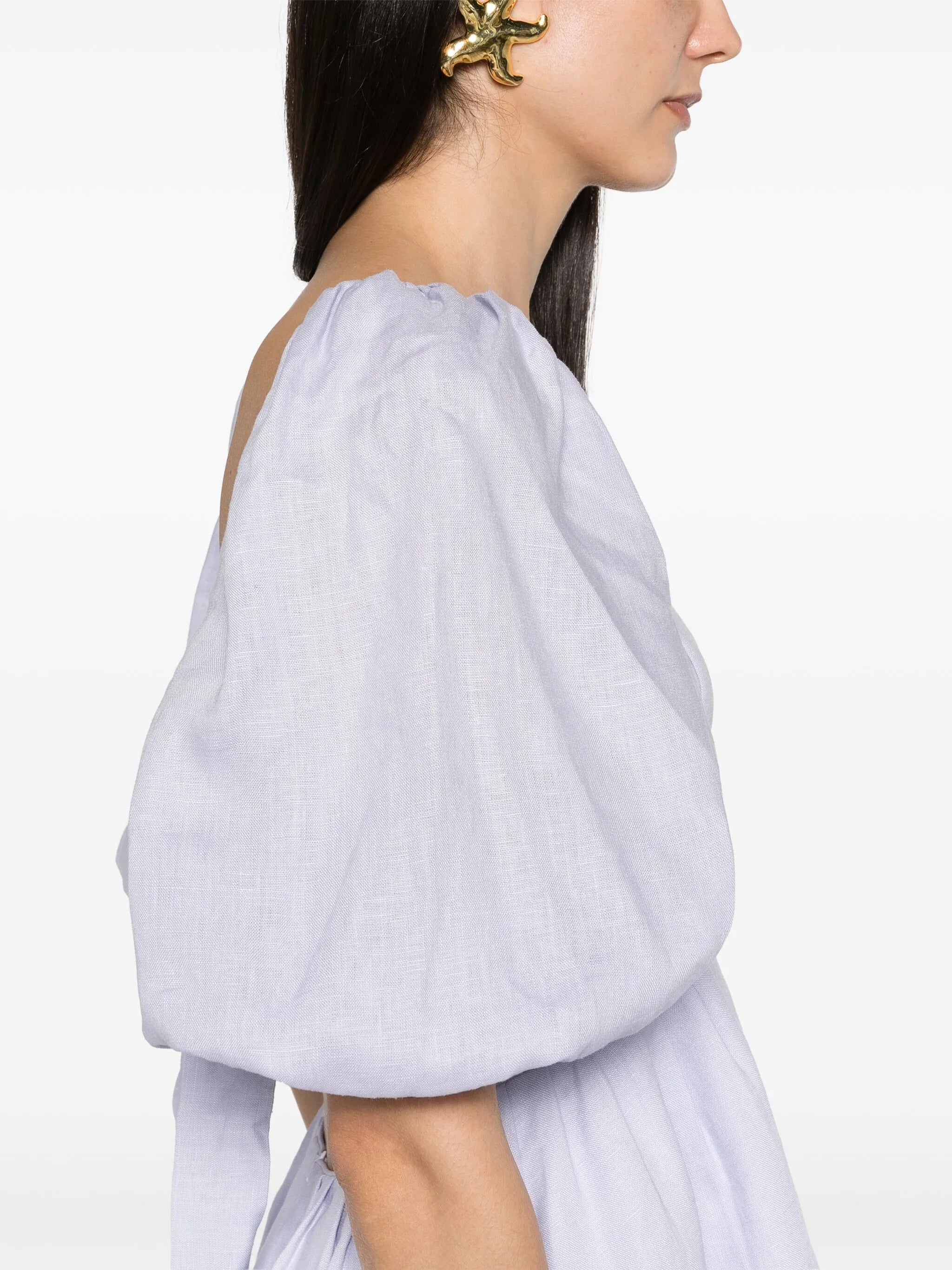 Halliday linen minidress