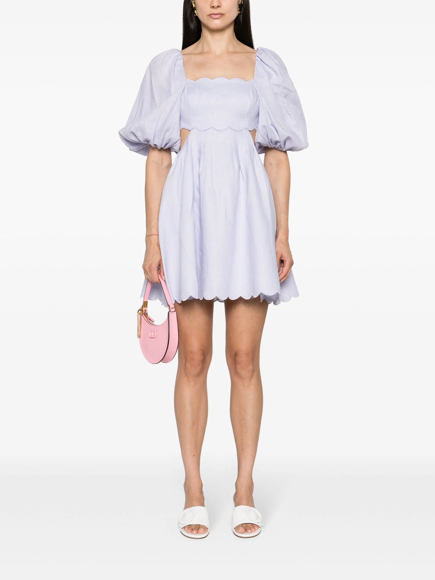 Halliday linen minidress
