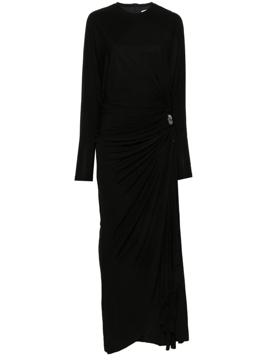 Helix side-slit maxi dress