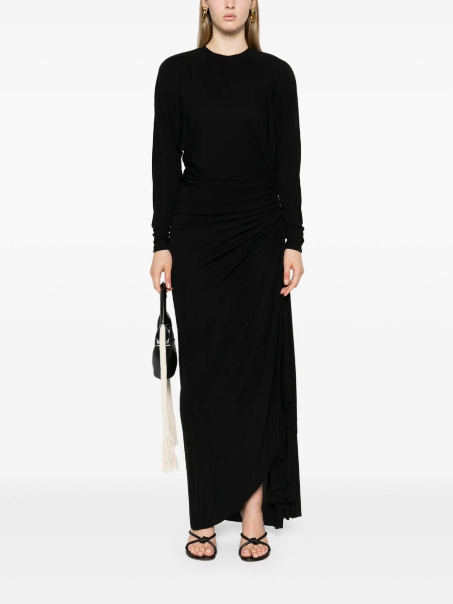 Helix side-slit maxi dress