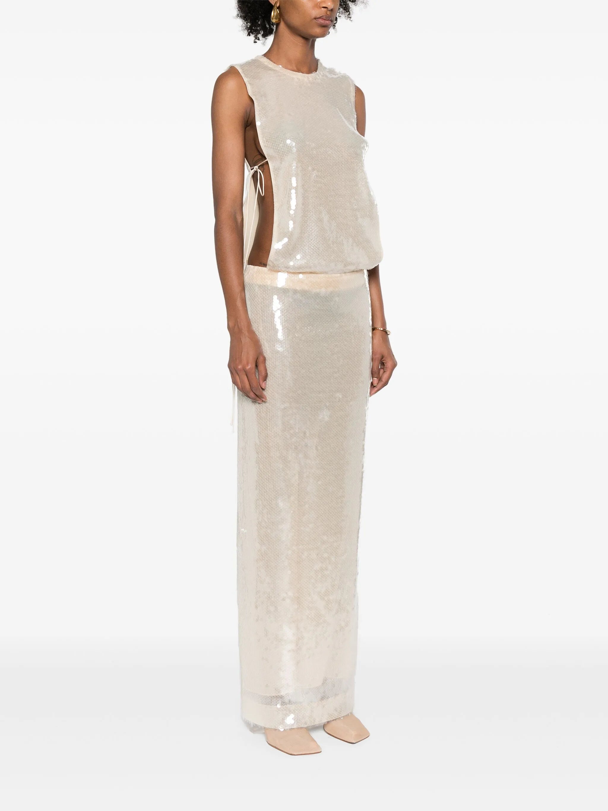 Lucent sequined gown