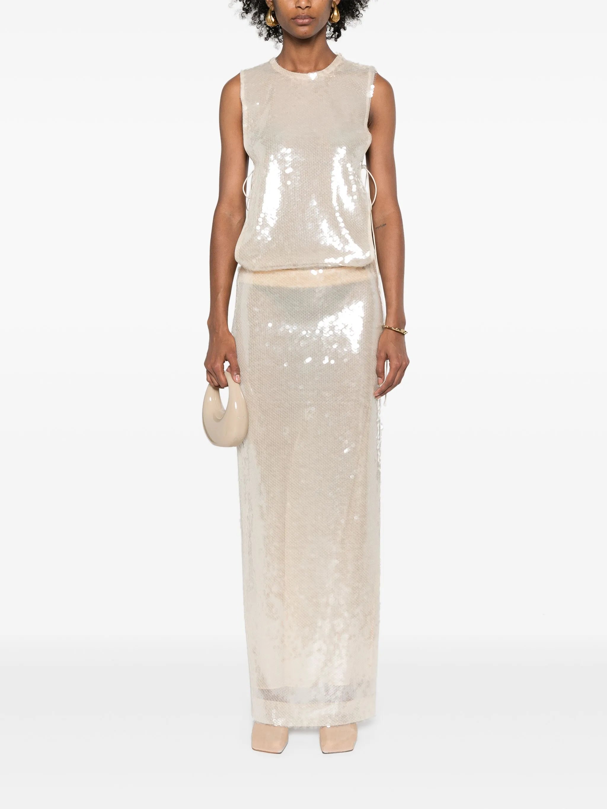 Lucent sequined gown