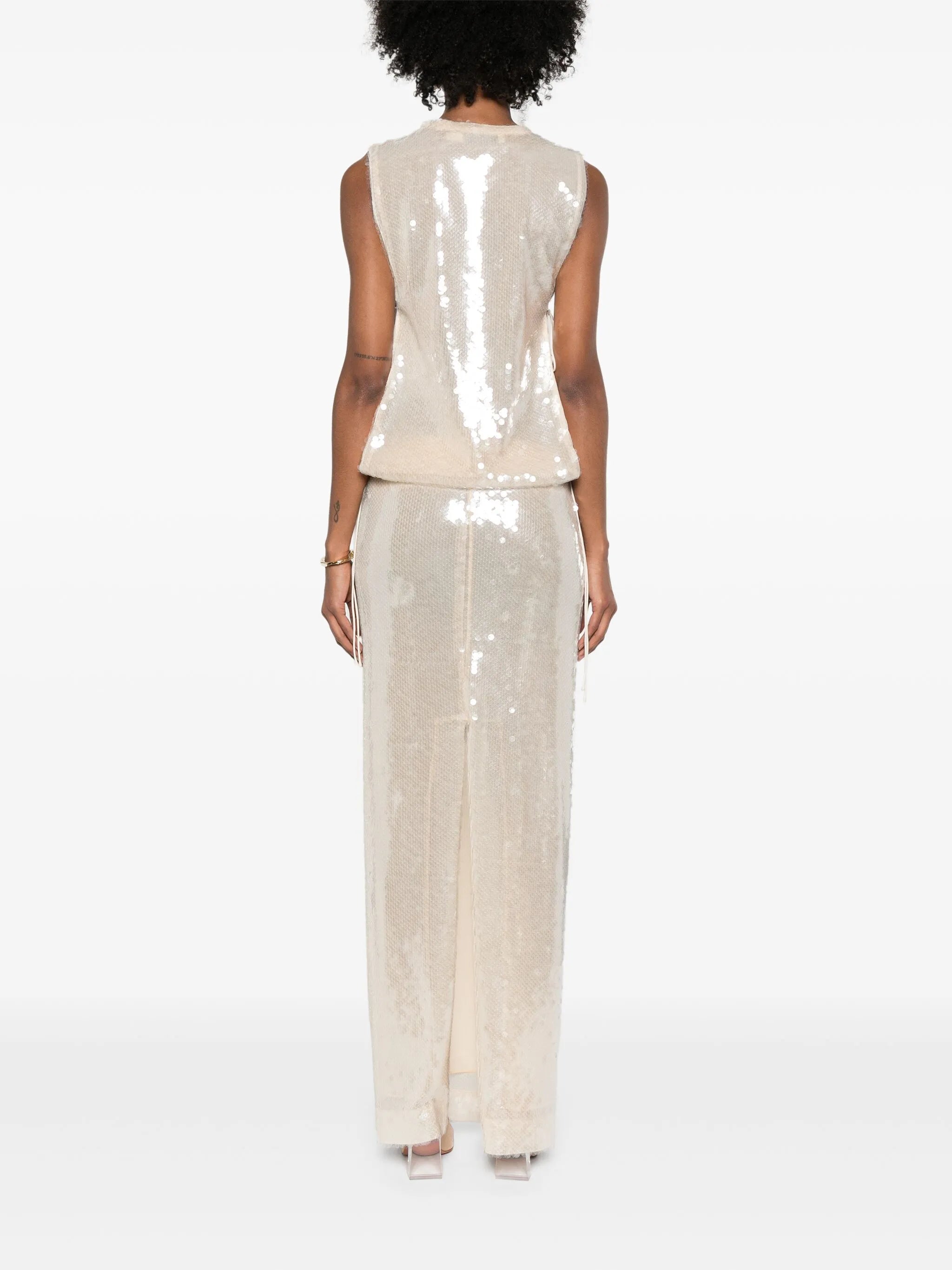 Lucent sequined gown