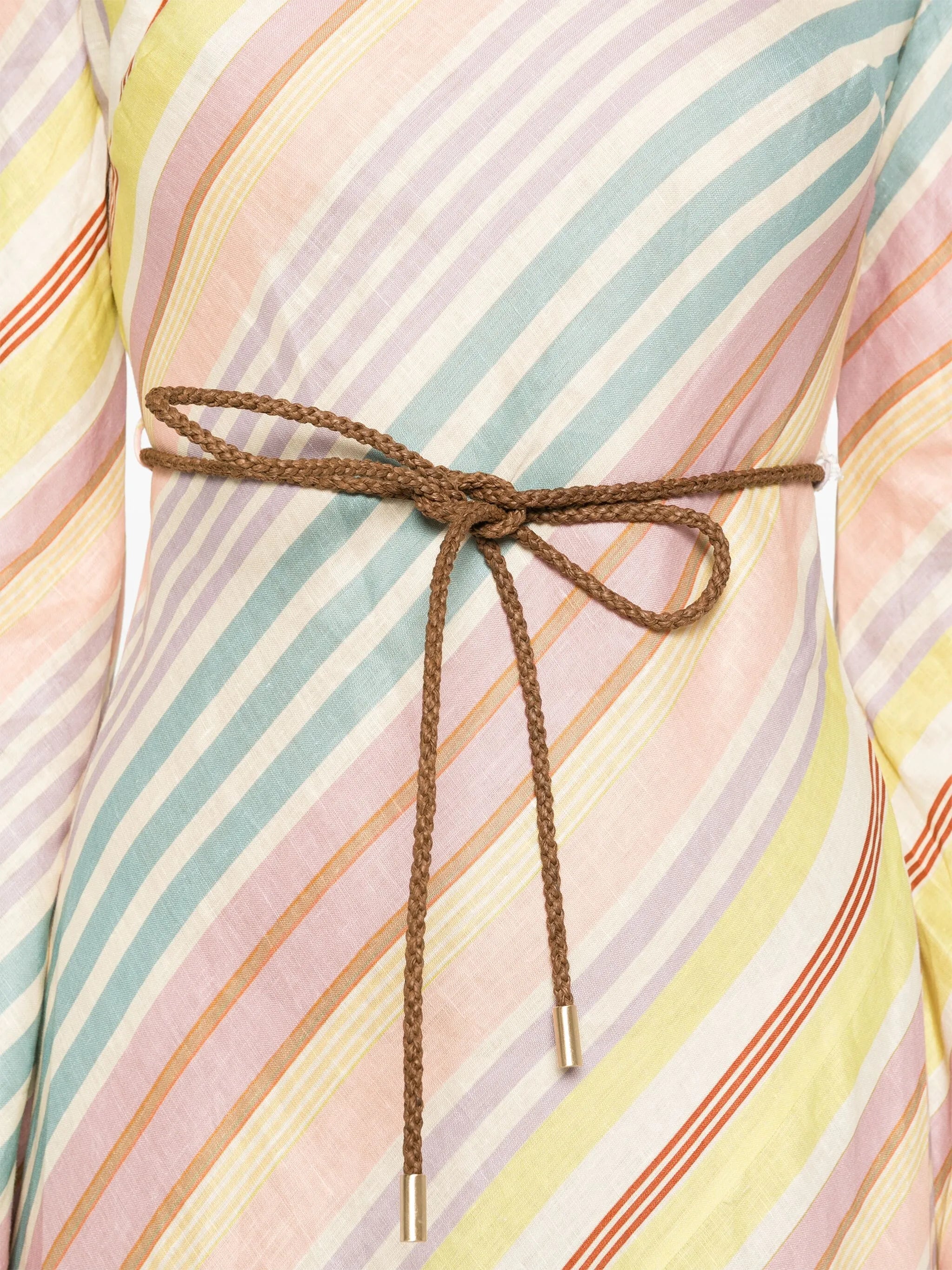 Halliday striped midi dress
