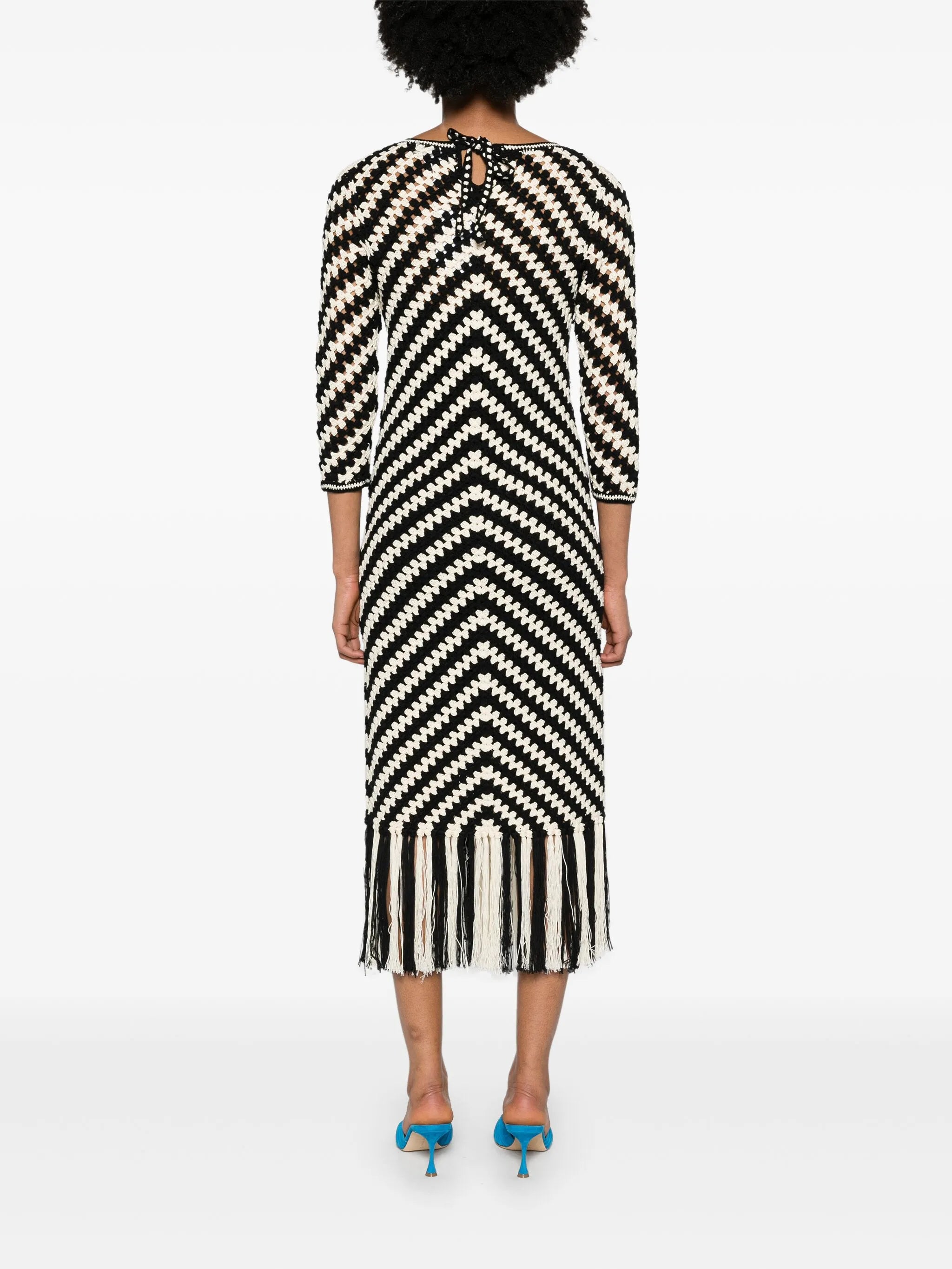 Halliday crochet midi dress