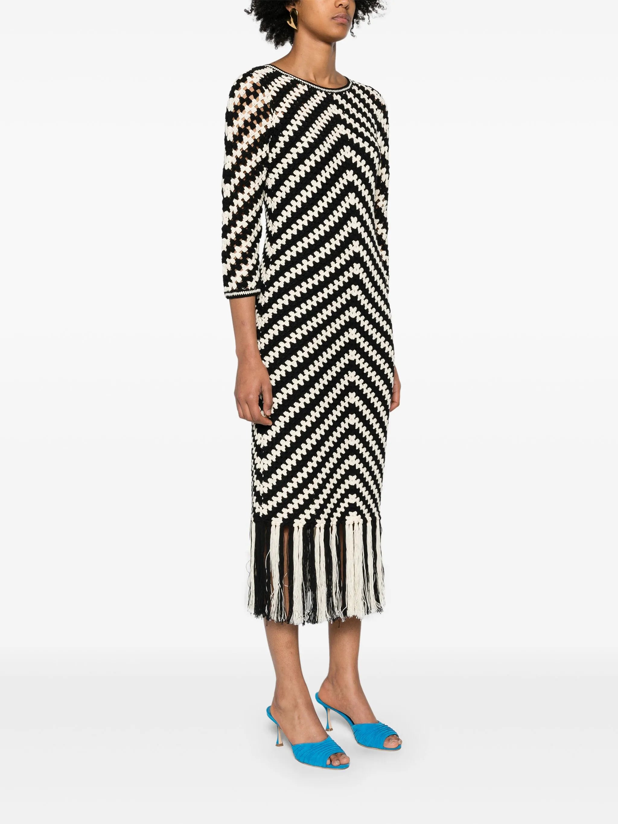 Halliday crochet midi dress