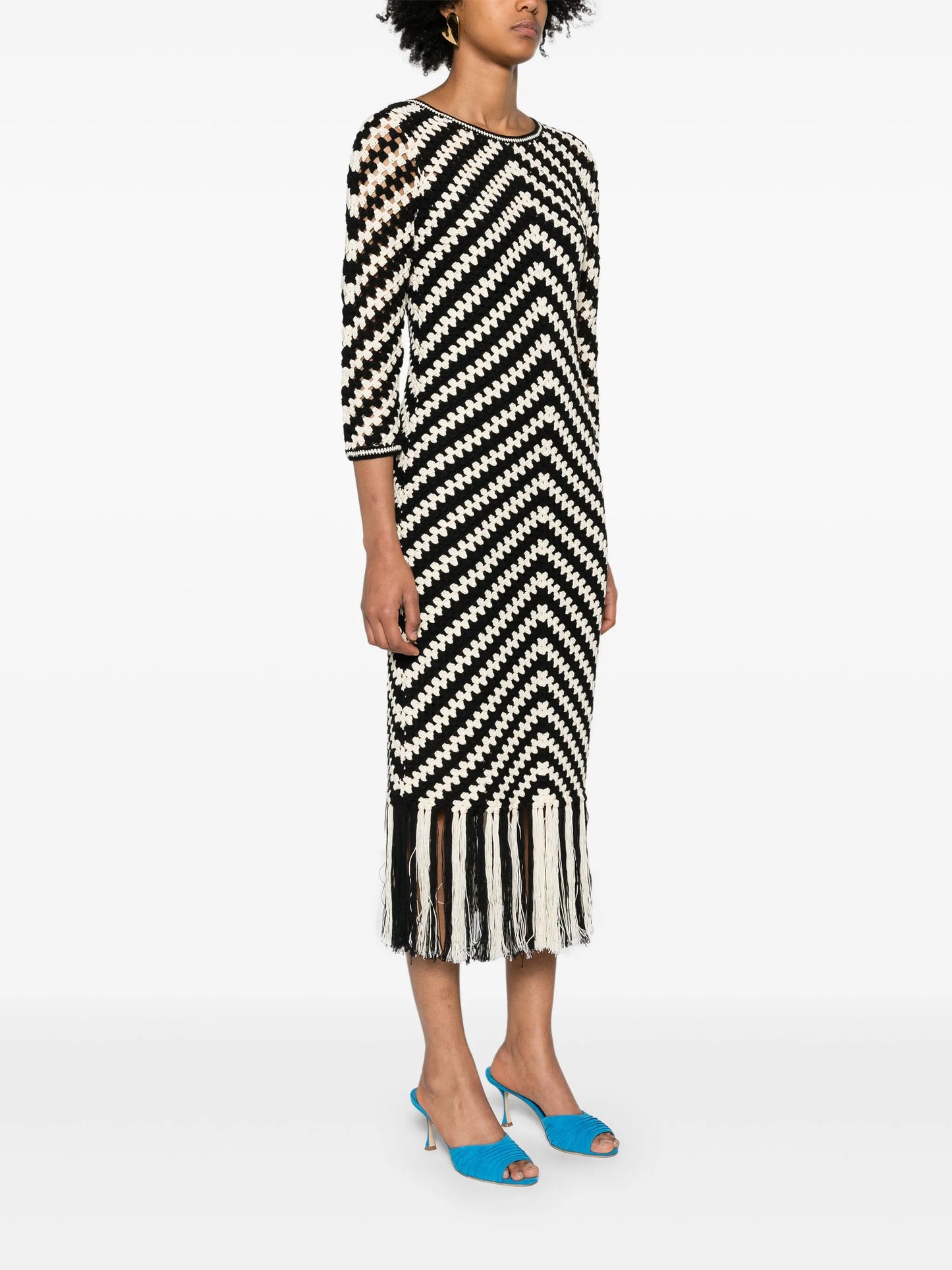 Halliday crochet midi dress