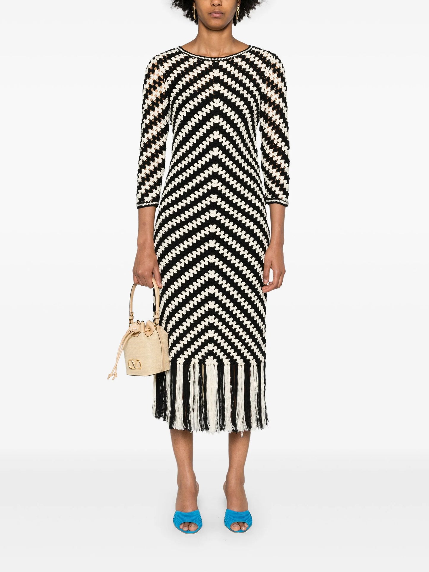 Halliday crochet midi dress